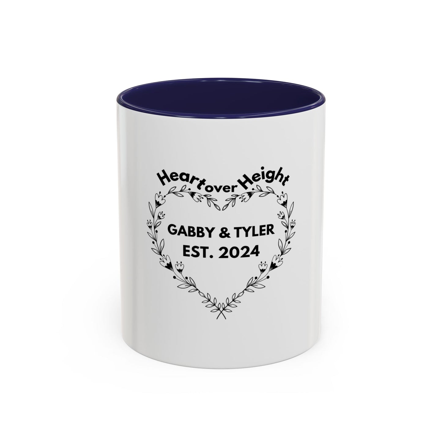 Heart over Height - Gabby & Tyler - Mug - *wedding gift proceeds