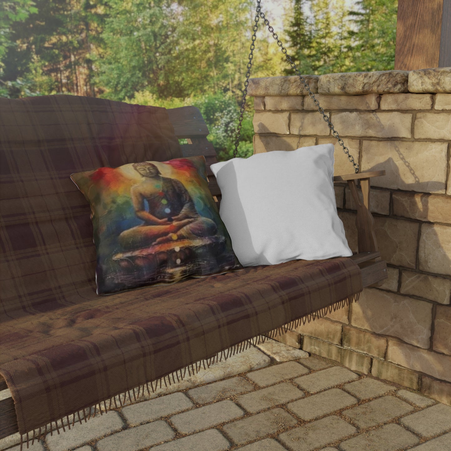 Zen Buddha - Outdoor Pillows