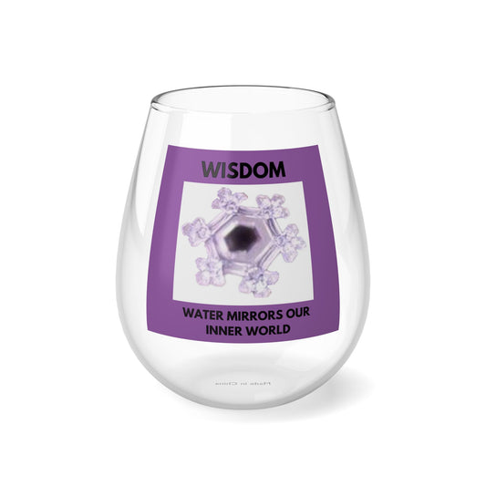 WISDOM STEMLESS WINE GLASS - 11.75oz