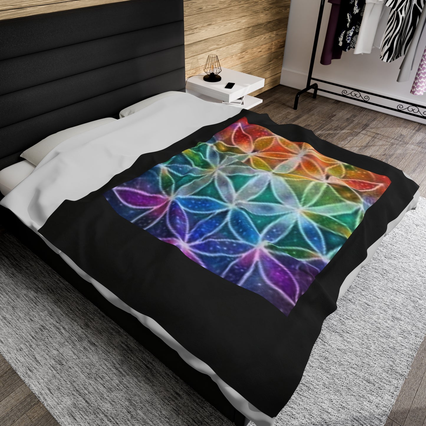 Flower of life - Velveteen Plush Blanket