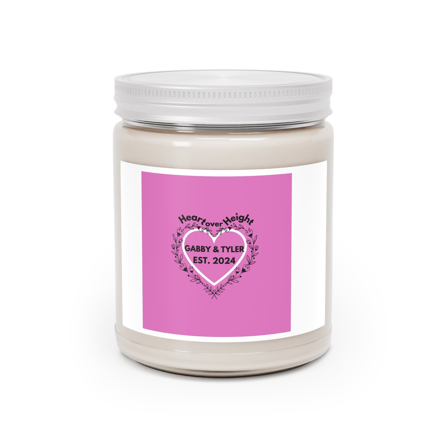 Gabby & Tyler - Pink -Scented Candles, 9oz - *wedding gift proceeds