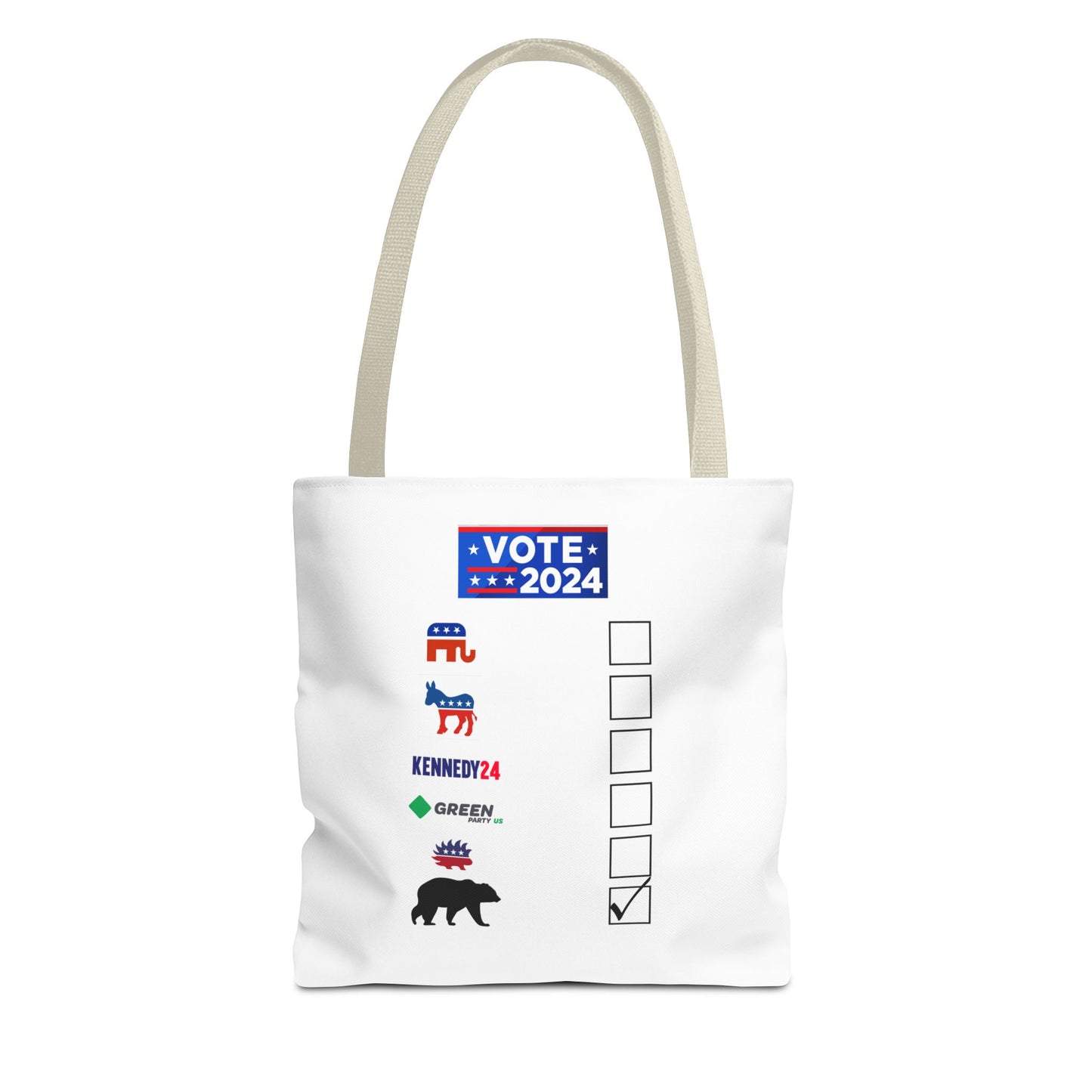 Bear- Vote for the Bear - Tote Bag (AOP)