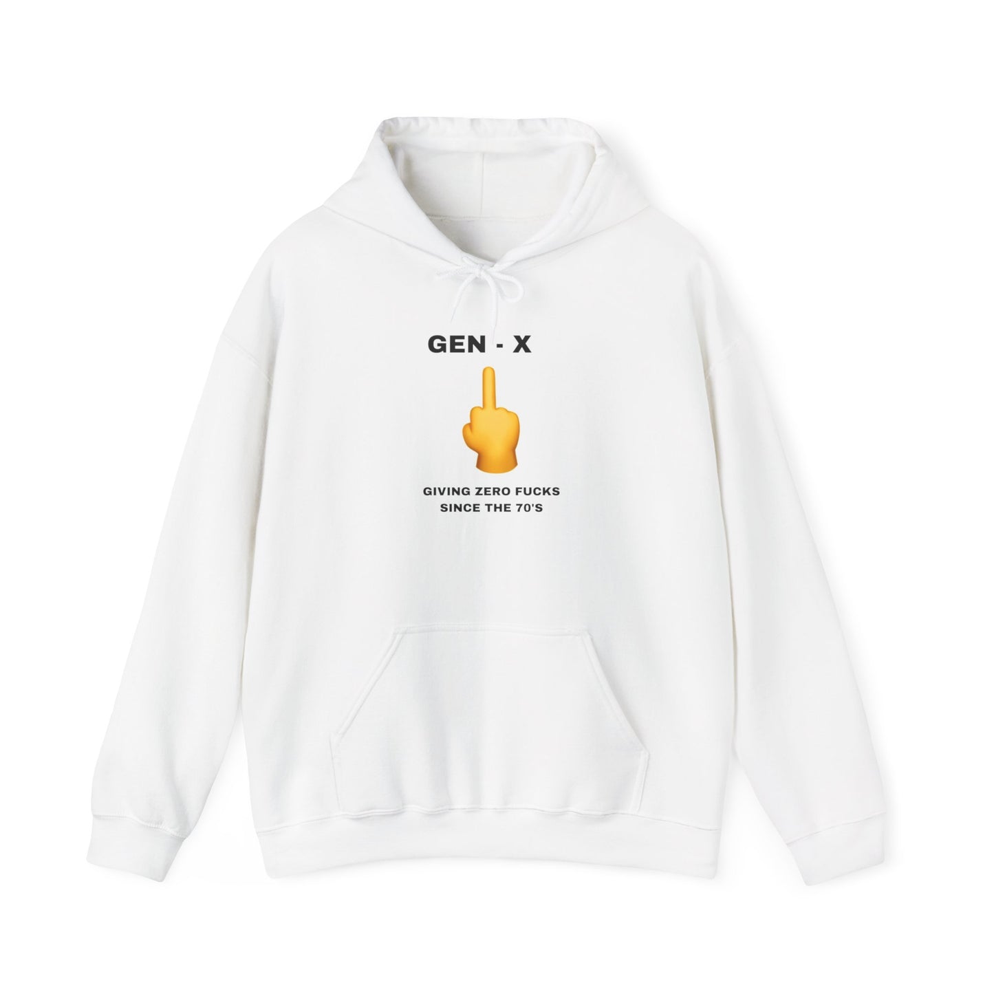 GEN-X - GIVING ZERO FUCKS SINCE THE 70'S - Unisex Heavy Blend™ Hooded Sweatshirt