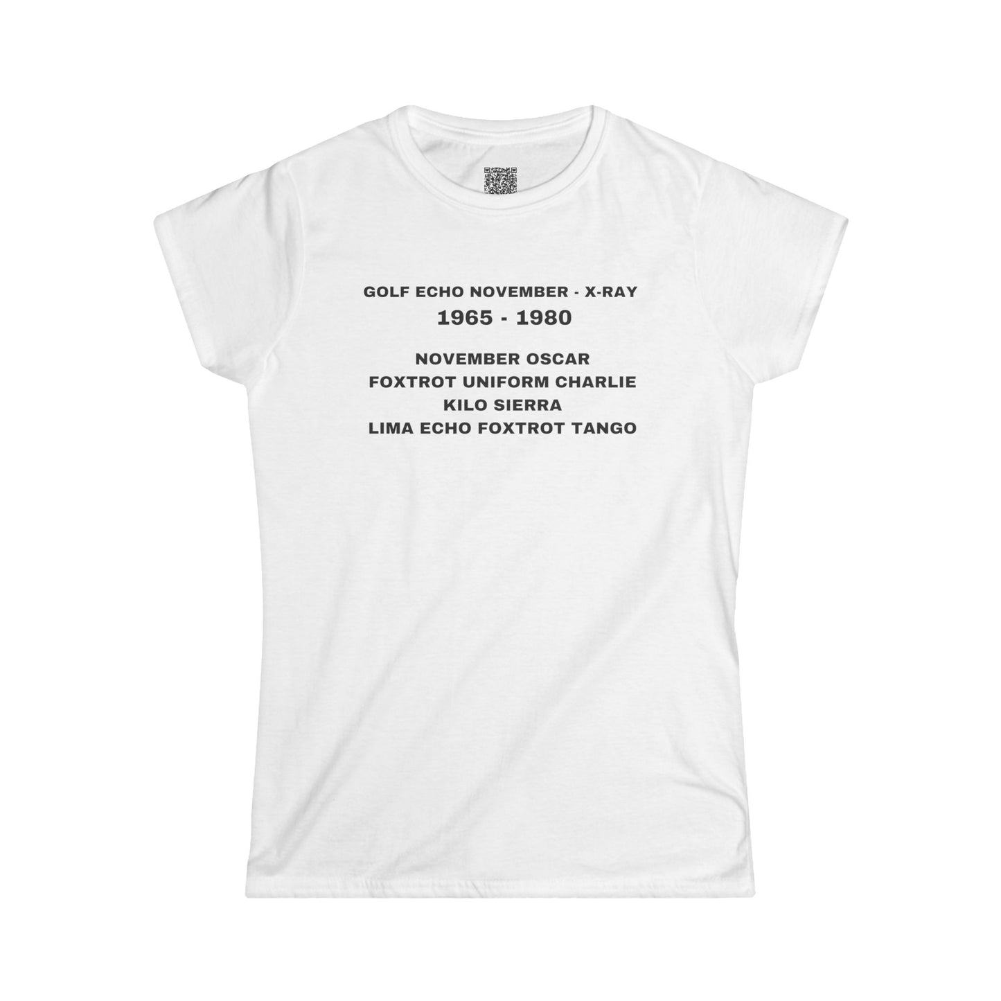 NO FUCKS LEFT -NATO- Women's Softstyle Tee