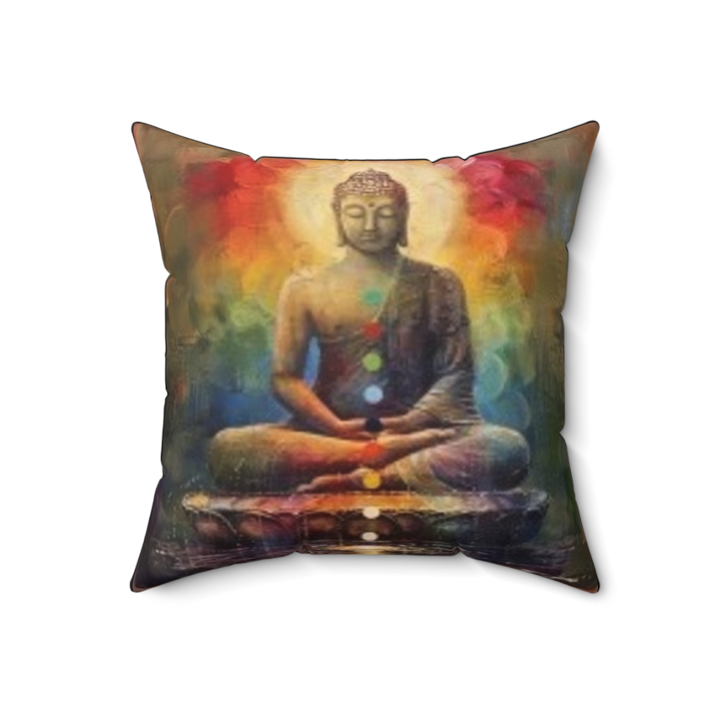 Zen Buddha - Faux Suede Square Pillow