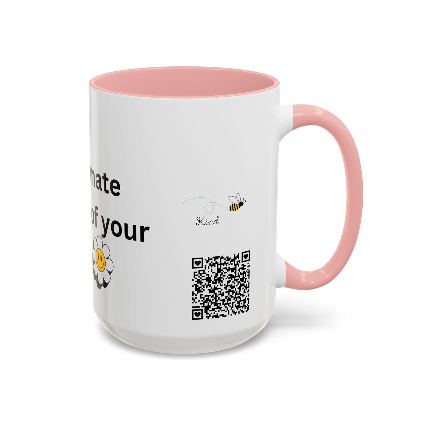 Bee Kind - Never underestimate the impact of your smile  - Accent Coffee Mug (11, 15oz)