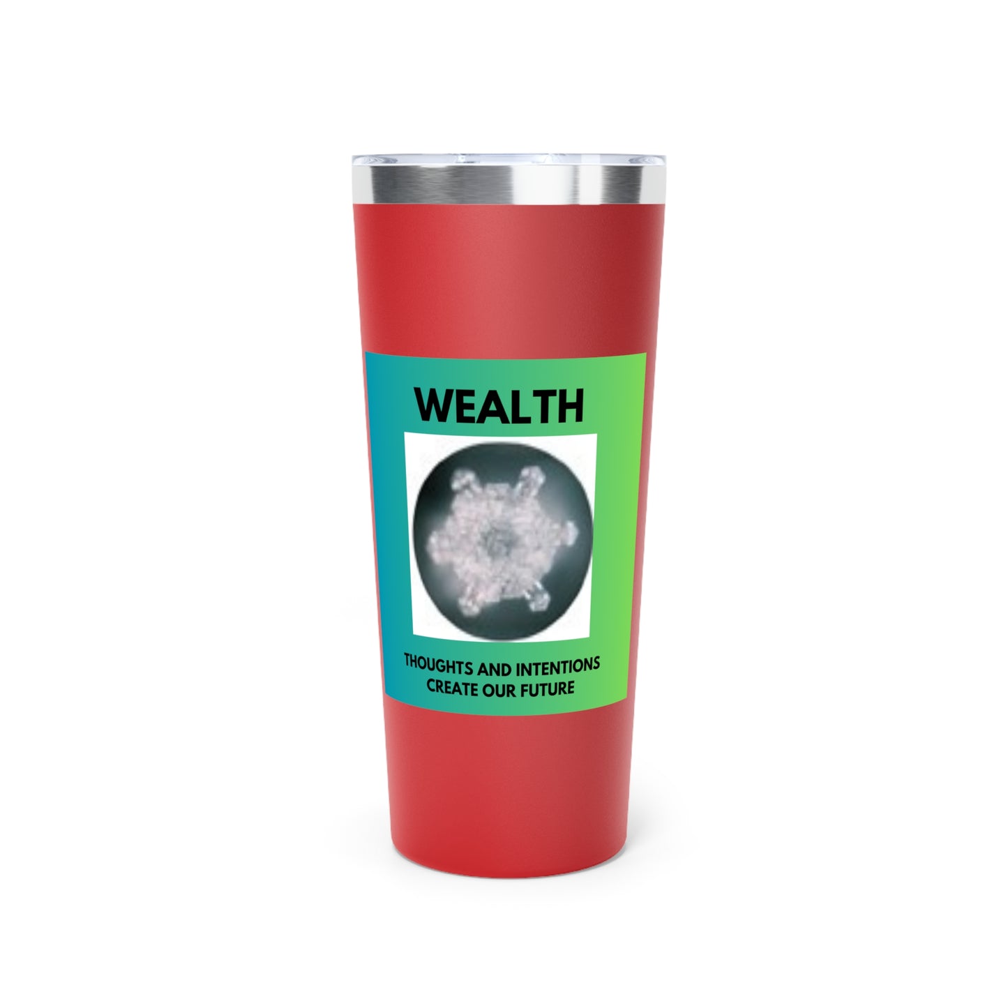 Wealth - Water Crystal - Copper Vacuum Insulated Tumbler, 22oz