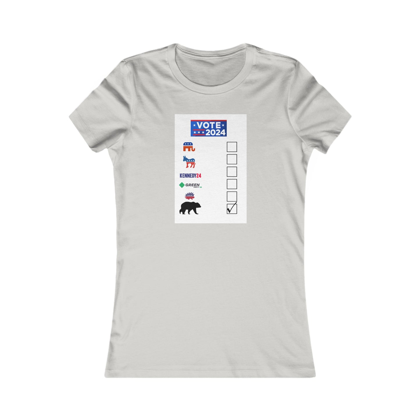 Bear- Vote for the Bear - Women's Favorite Tee