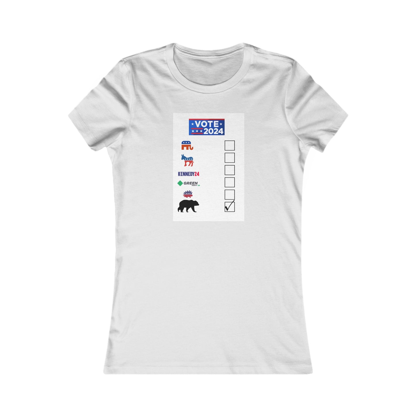 Bear- Vote for the Bear - Women's Favorite Tee