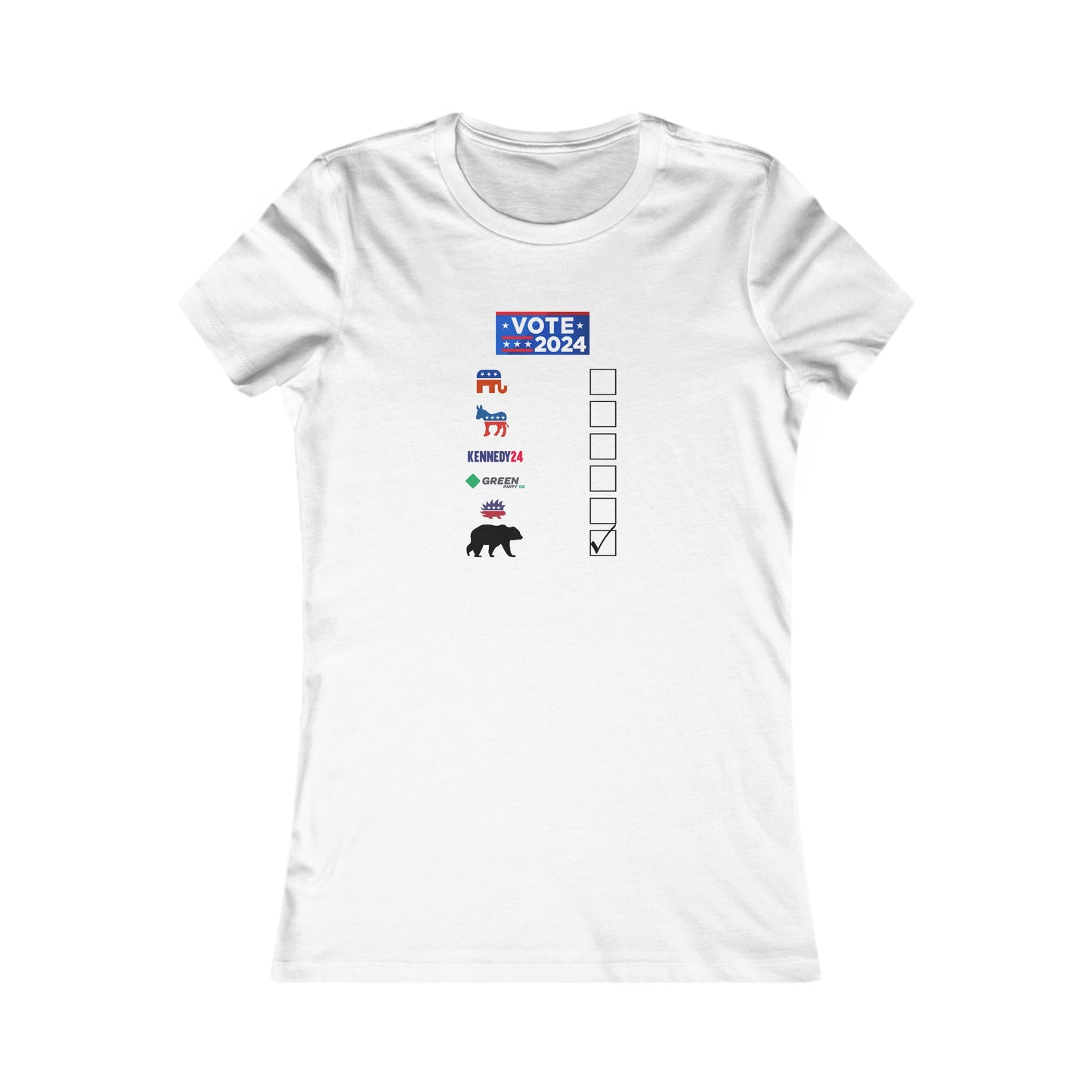 Bear- Vote for the Bear - Women's Favorite Tee