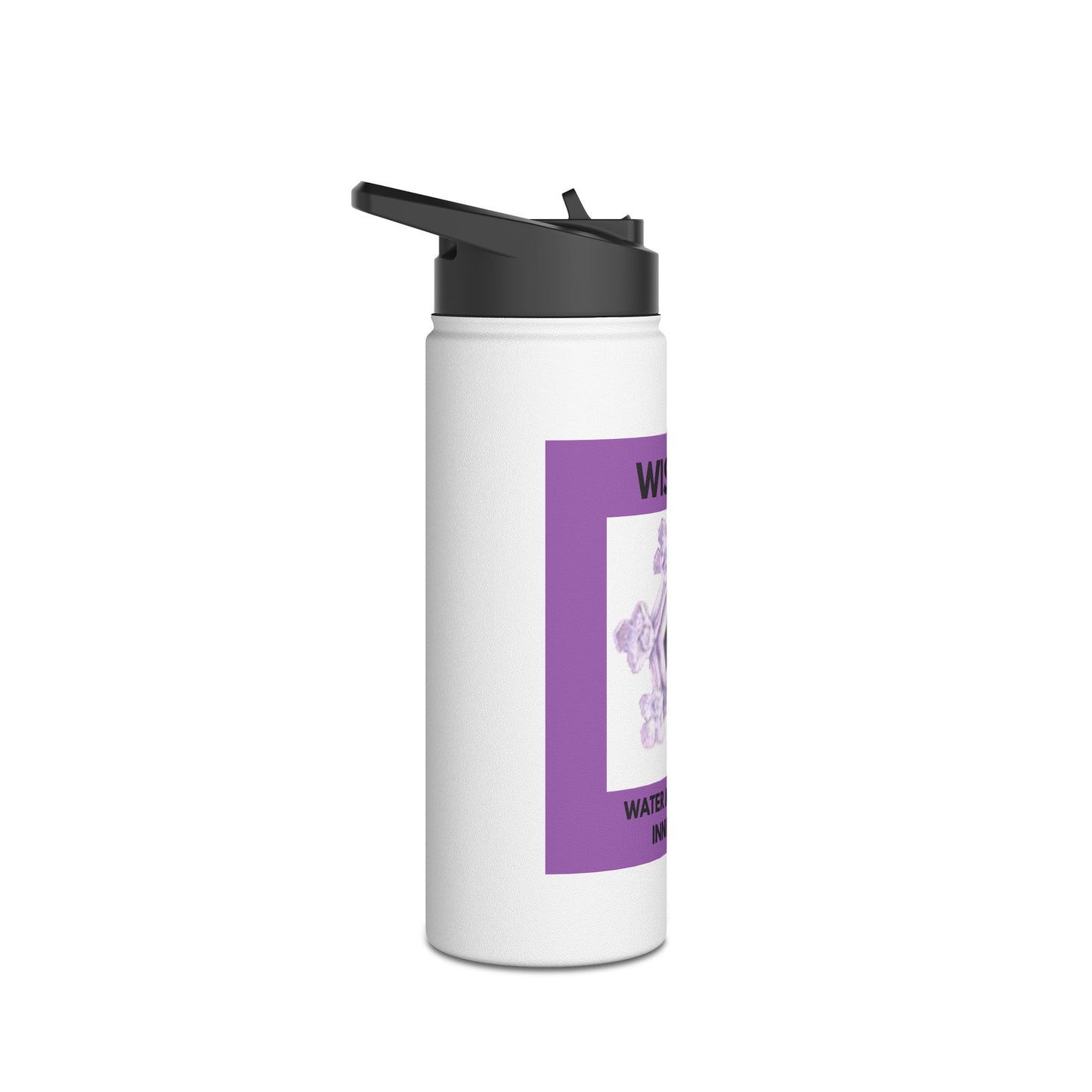 Wisdom - water crystal - Stainless Steel Water Bottle, Standard Lid