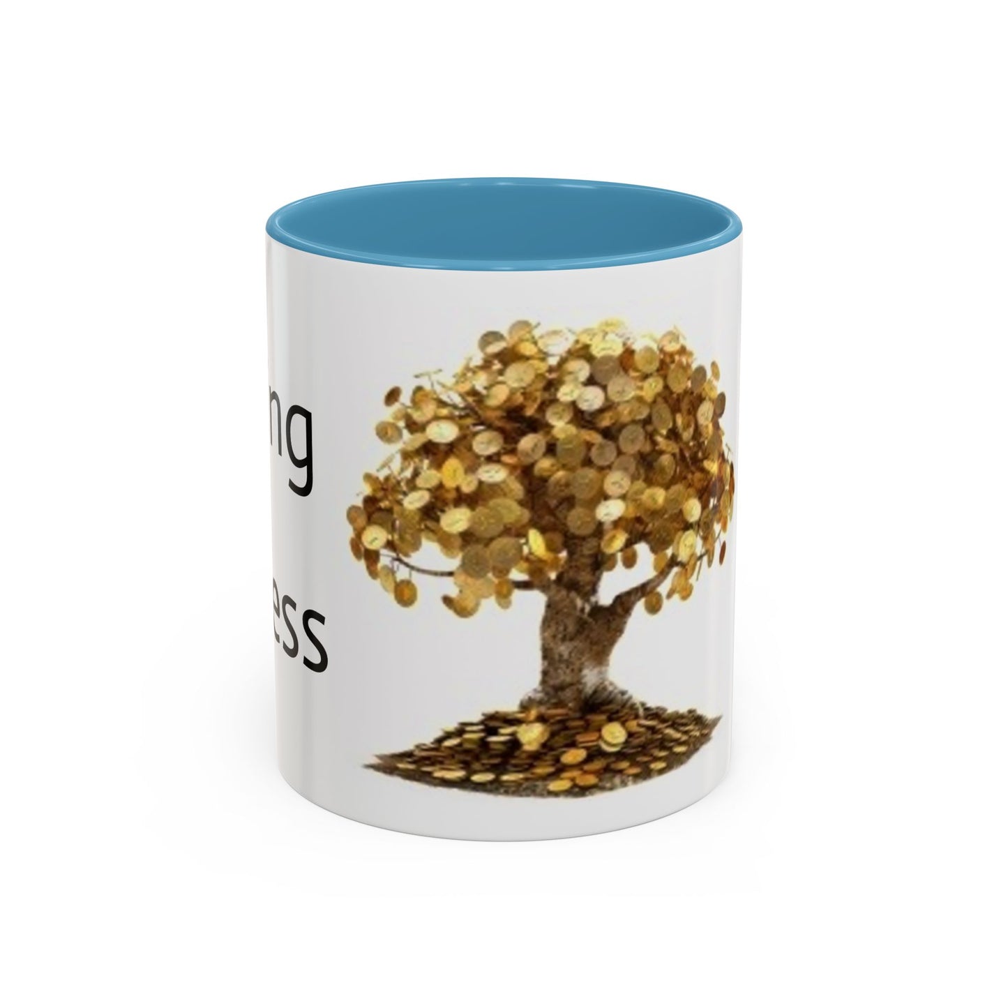 Sipping on Success (money tree) - Accent Coffee Mug (11, 15oz)