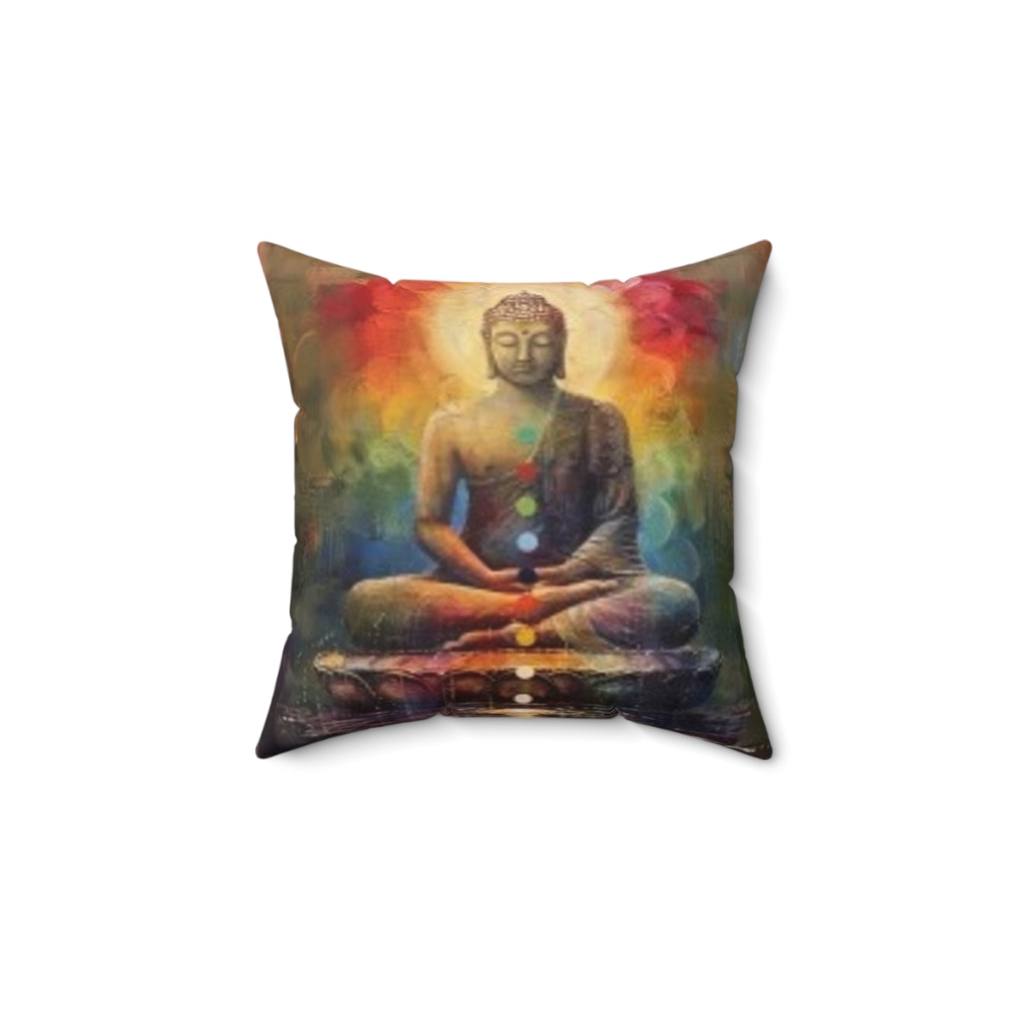 Zen Buddha - Faux Suede Square Pillow