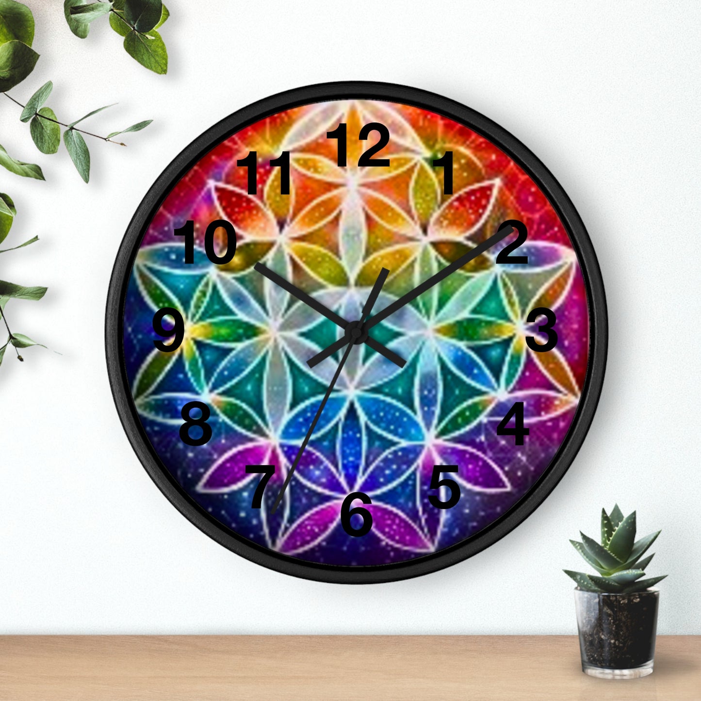 Flower Of Life - Wall Clock