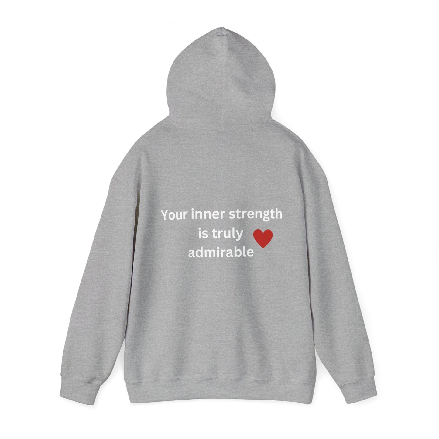 Bee Kind (Back) Your inner strength is truly admirable - Unisex Heavy Blend™ Hooded Sweatshirt