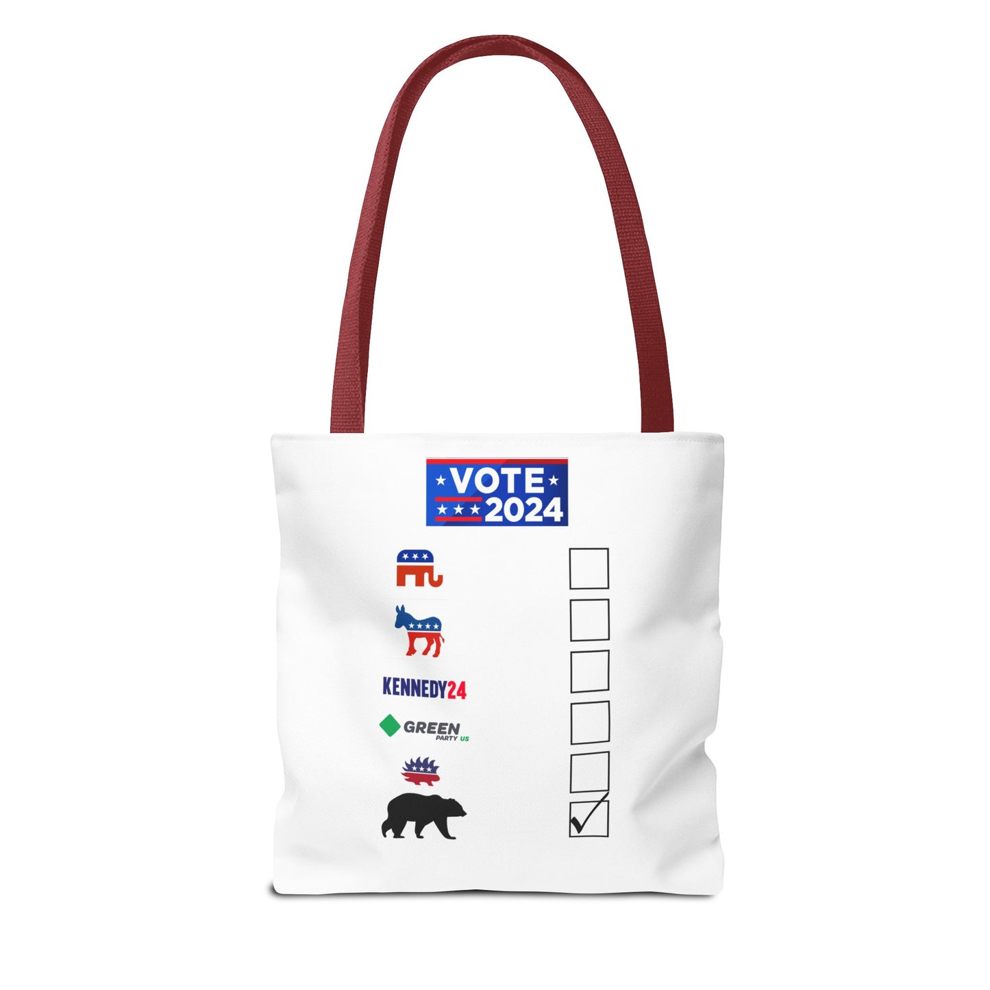 Bear- Vote for the Bear - Tote Bag (AOP)