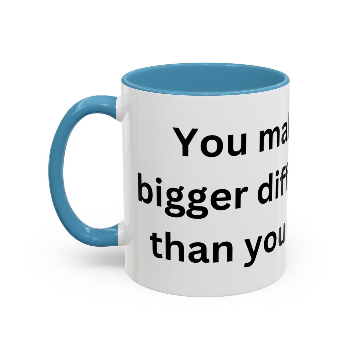 Bee Kind - You make a bigger difference than you realize - Accent Coffee Mug (11, 15oz)