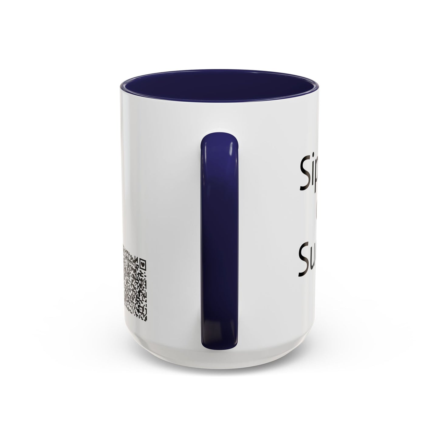 Sipping on Success (money tree) - Accent Coffee Mug (11, 15oz)