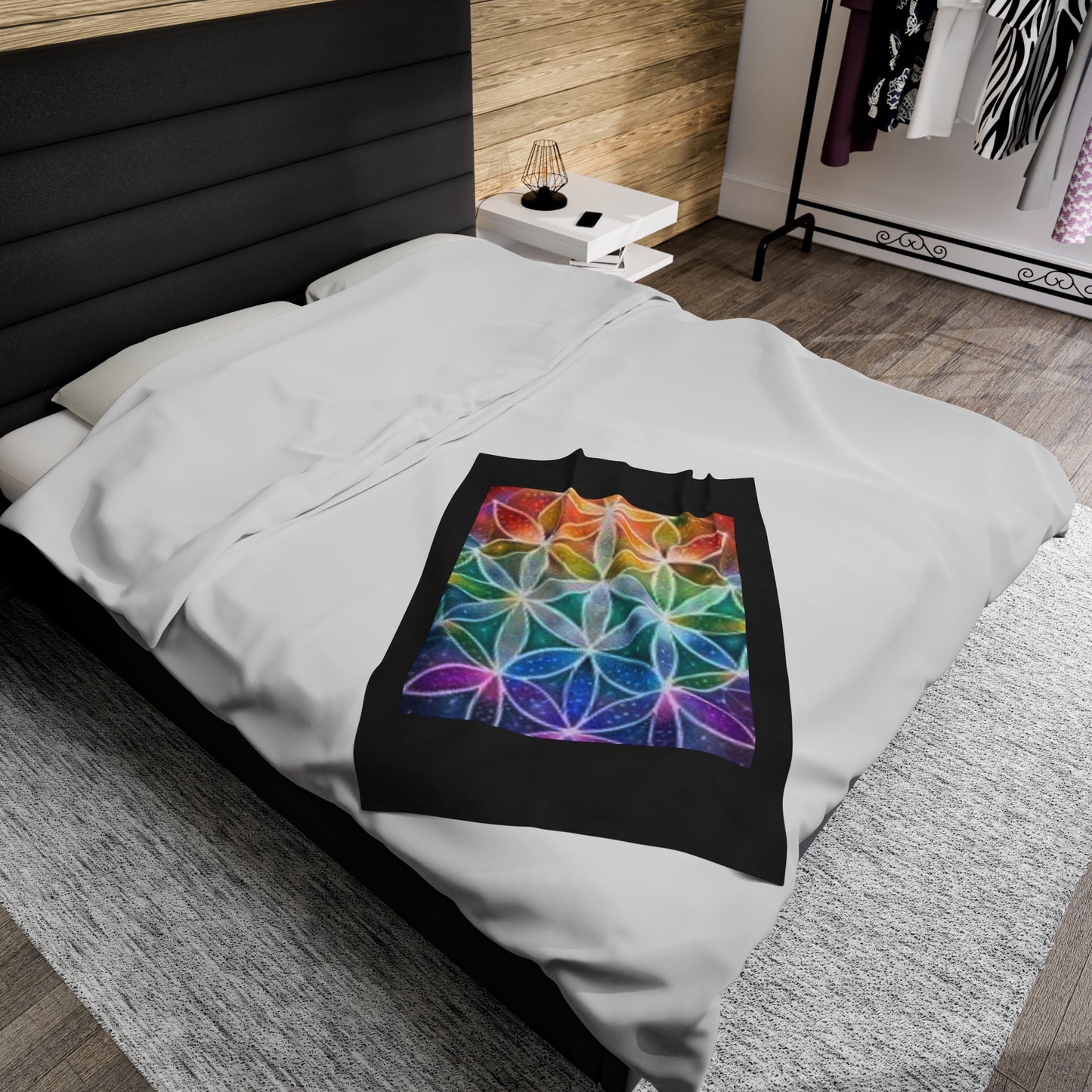 Flower of life - Velveteen Plush Blanket