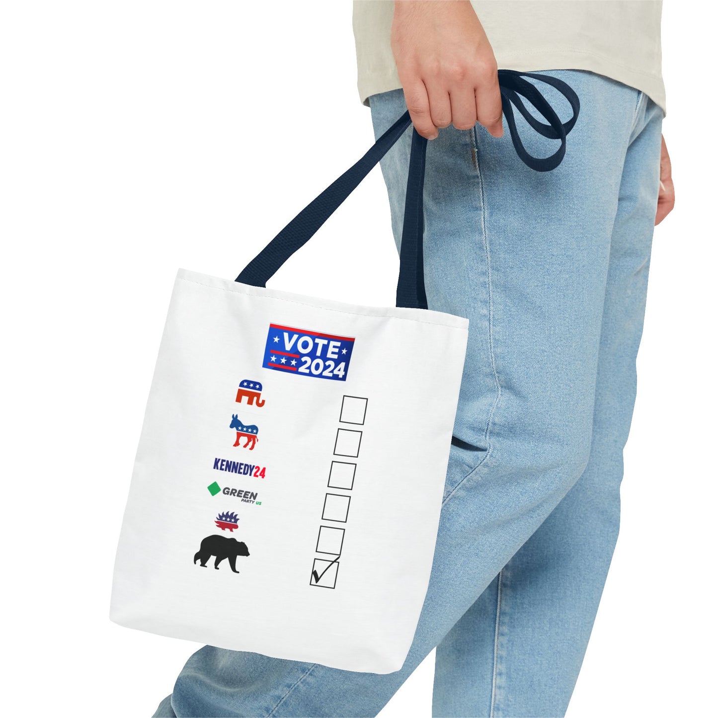 Bear- Vote for the Bear - Tote Bag (AOP)