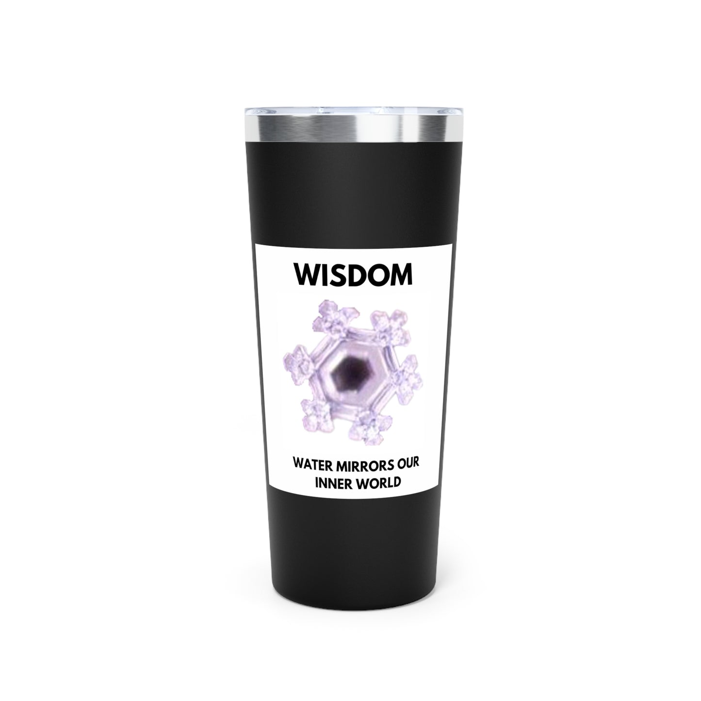 Wisdom - Water Crystal - clear - Copper Vacuum Insulated Tumbler, 22oz