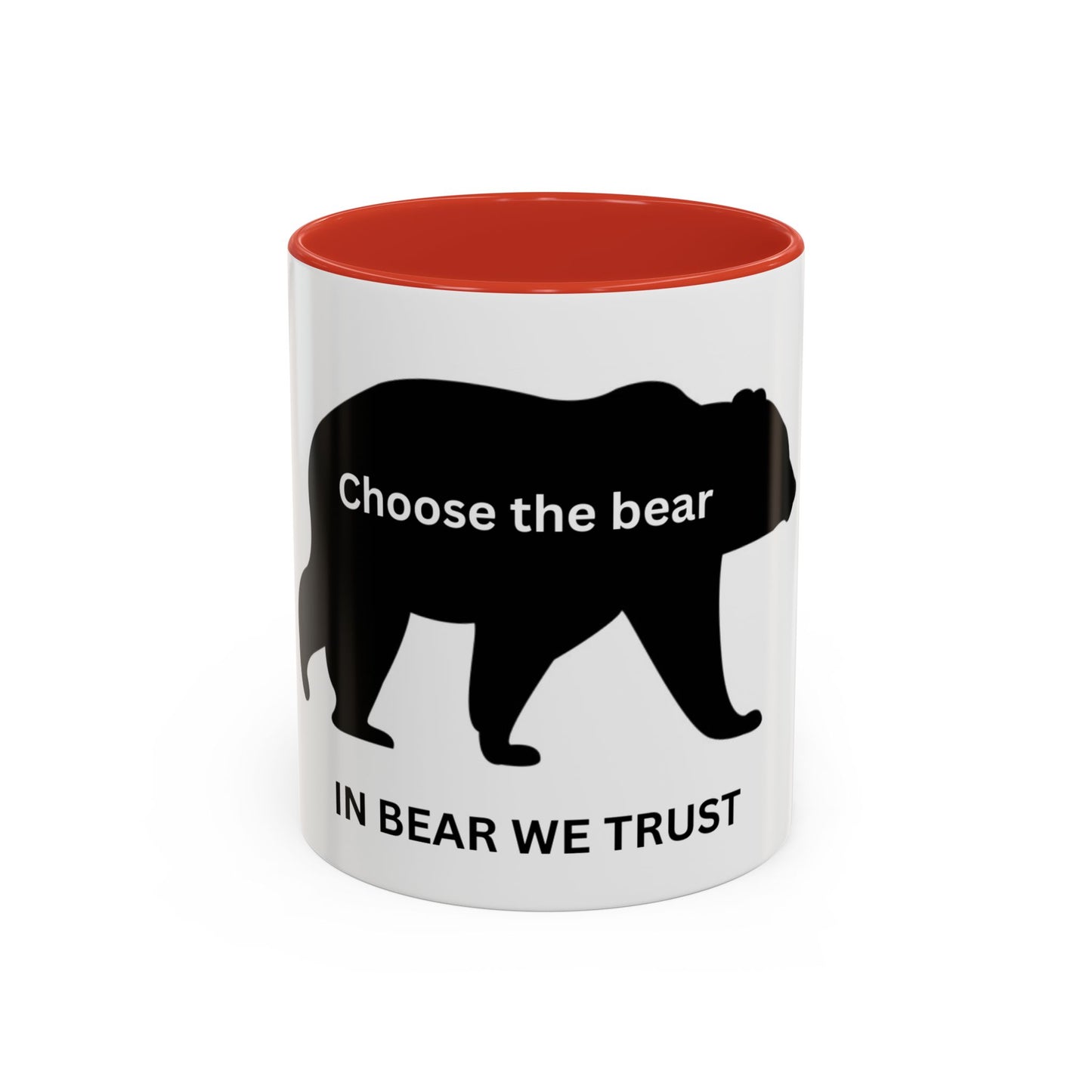 Bear -  In Bear We Trust (white) - Accent Coffee Mug (11, 15oz)