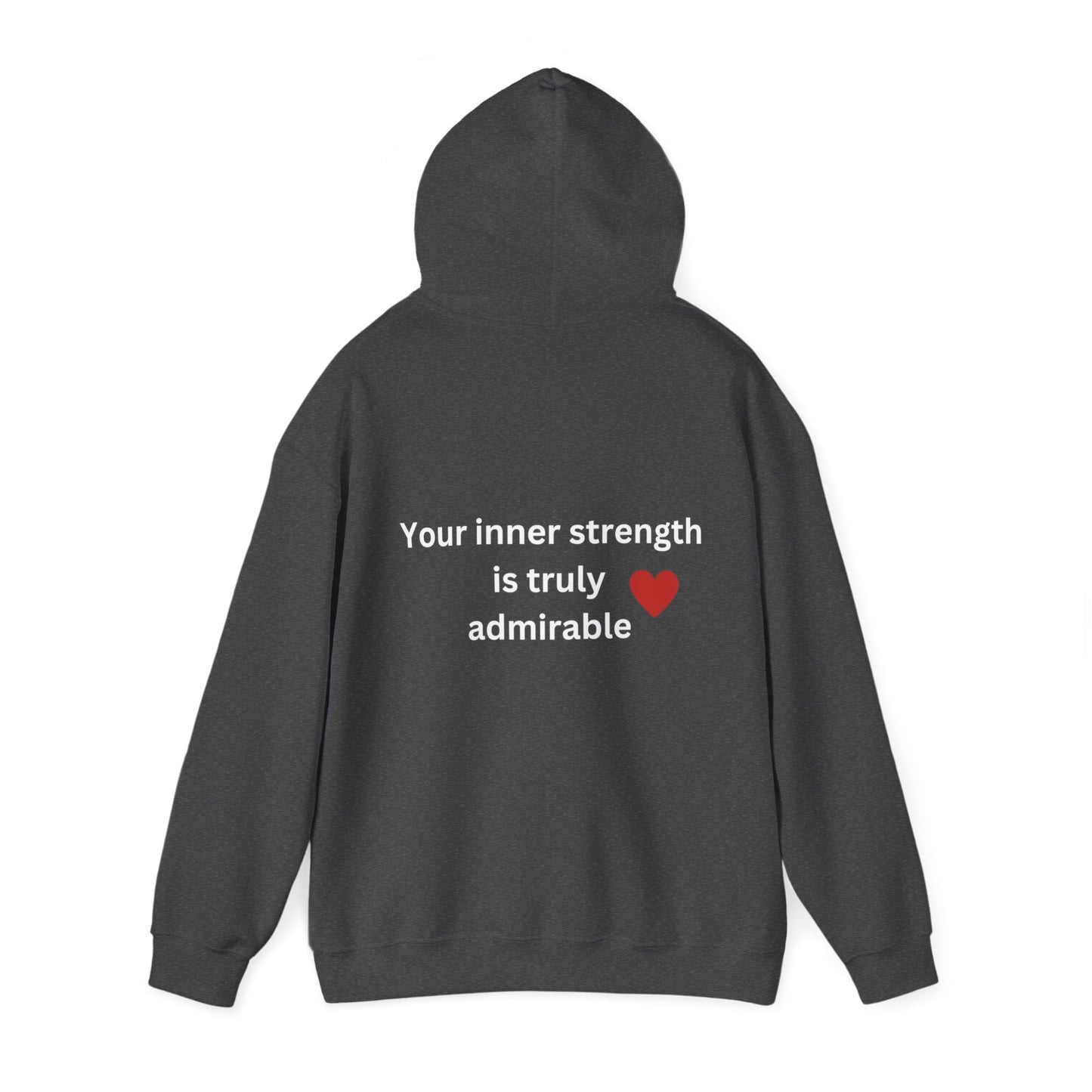 Bee Kind (Back) Your inner strength is truly admirable - Unisex Heavy Blend™ Hooded Sweatshirt