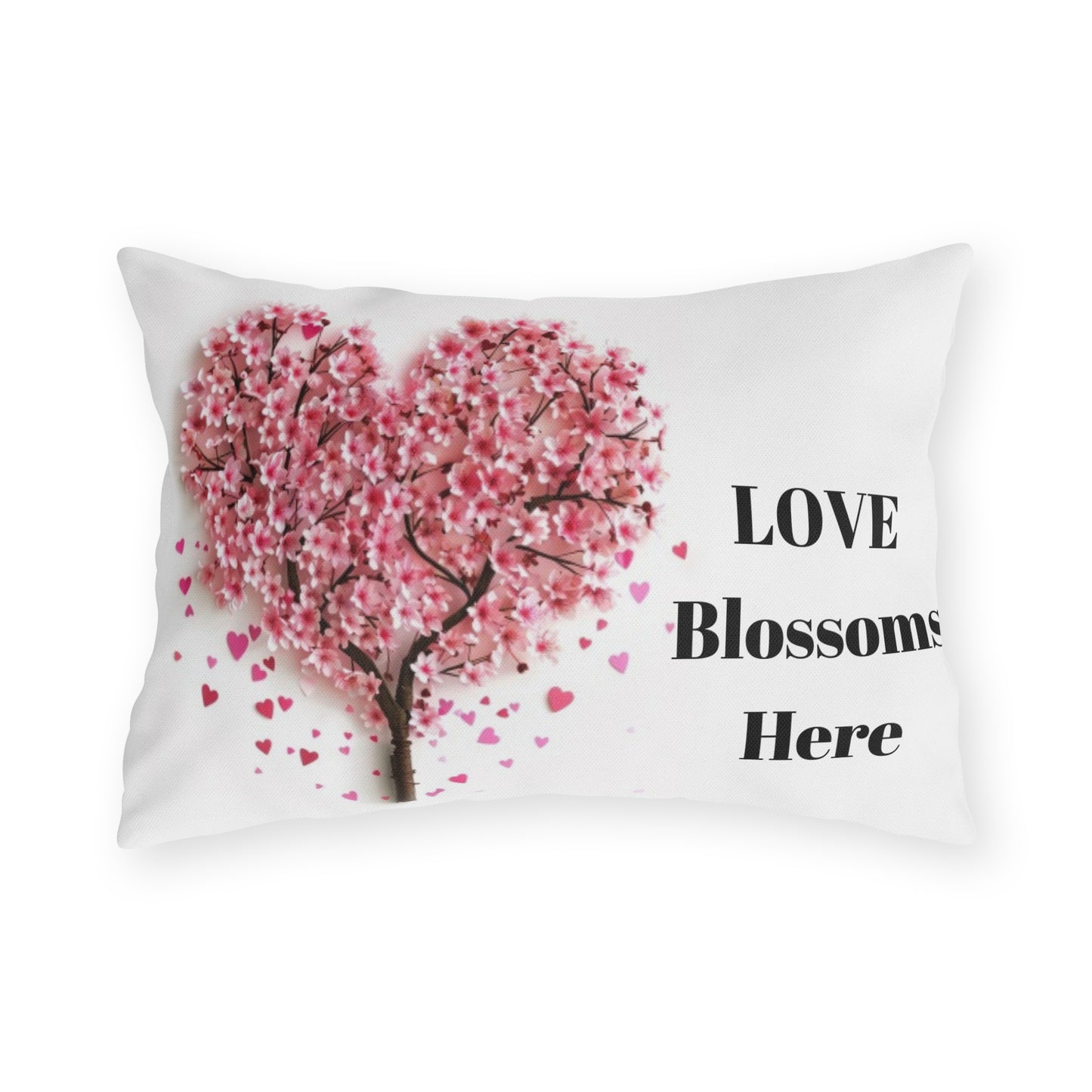 Love Blossoms Here - Outdoor Pillows