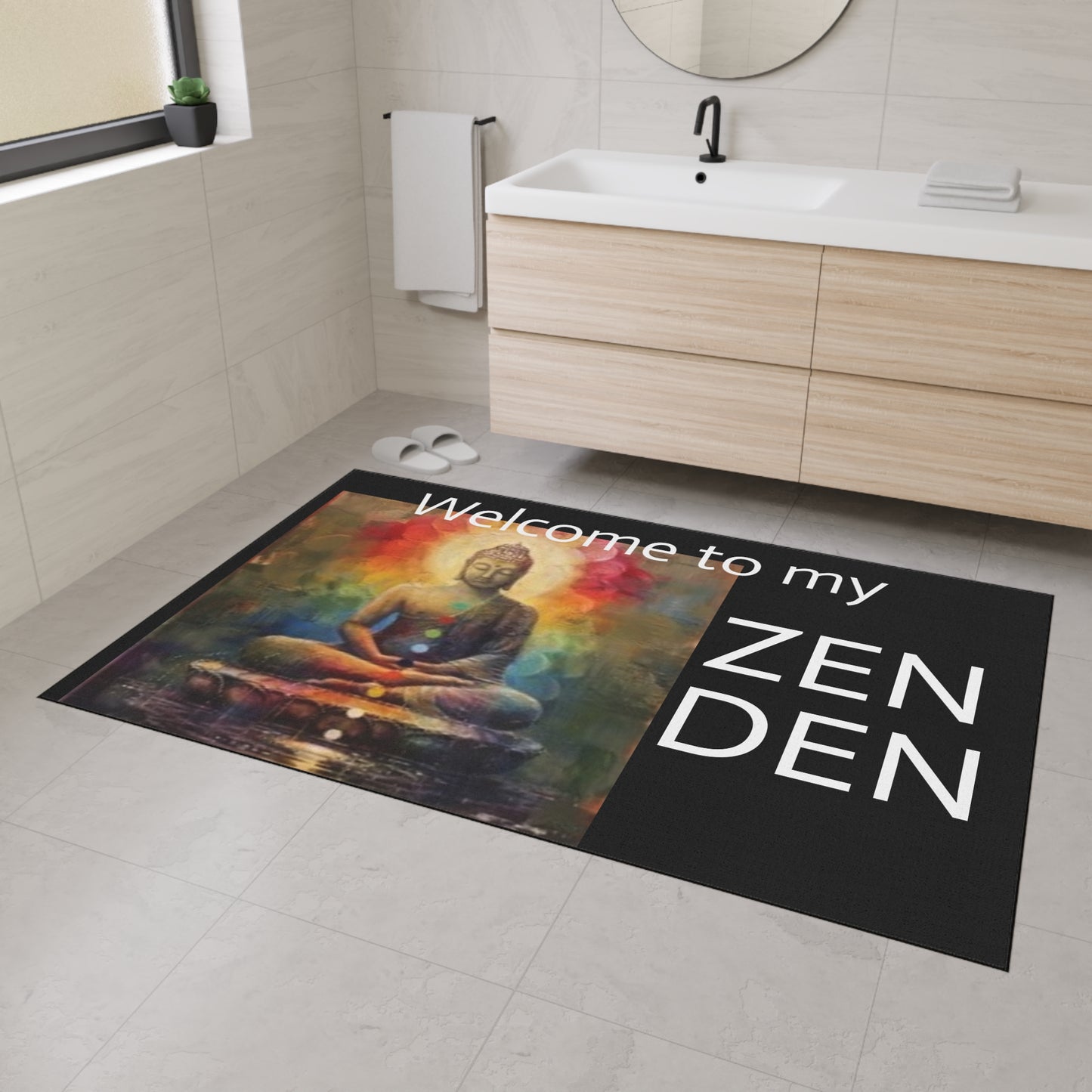 Welcome to my ZEN DEN - Buddha-Heavy Duty Floor Mat