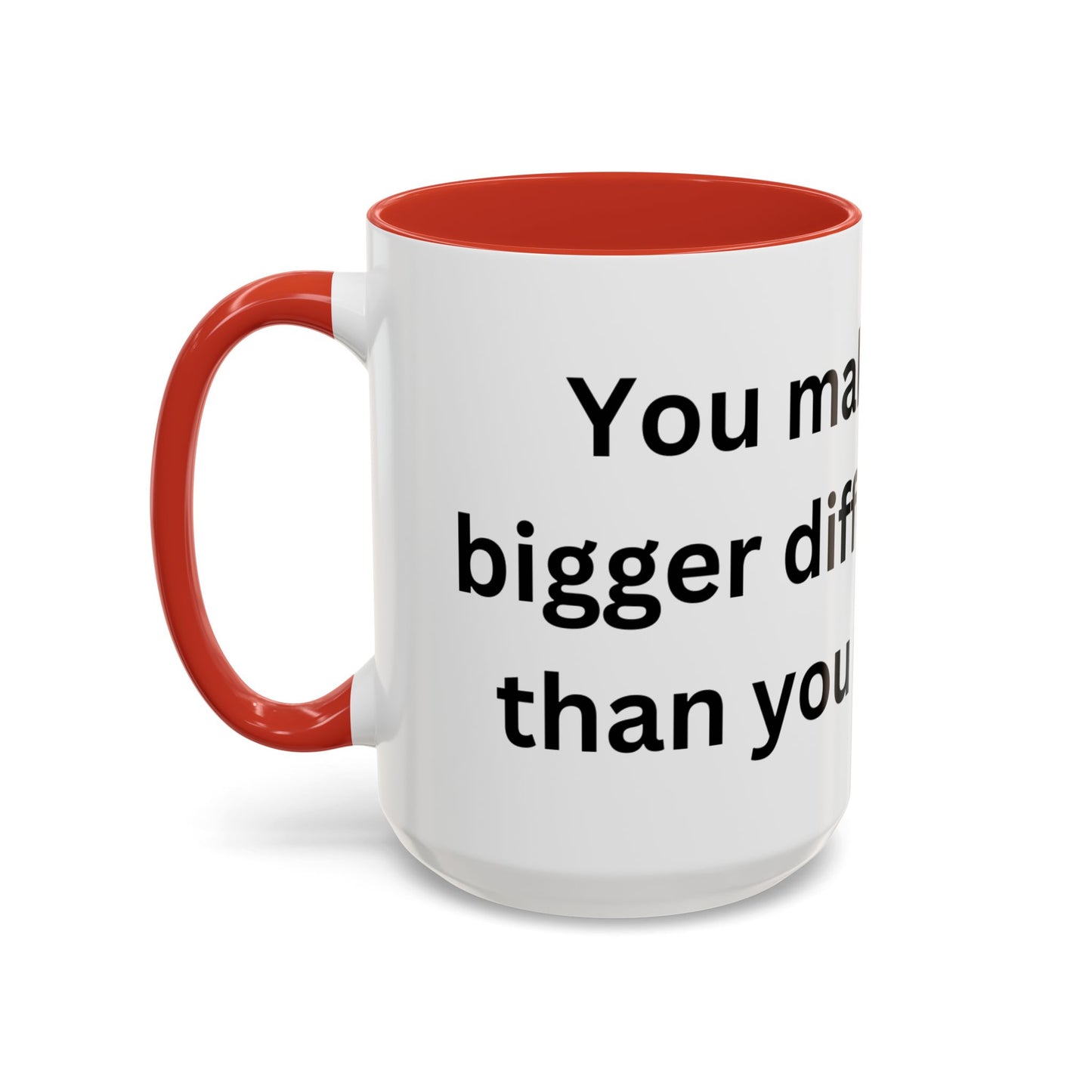 Bee Kind - You make a bigger difference than you realize - Accent Coffee Mug (11, 15oz)