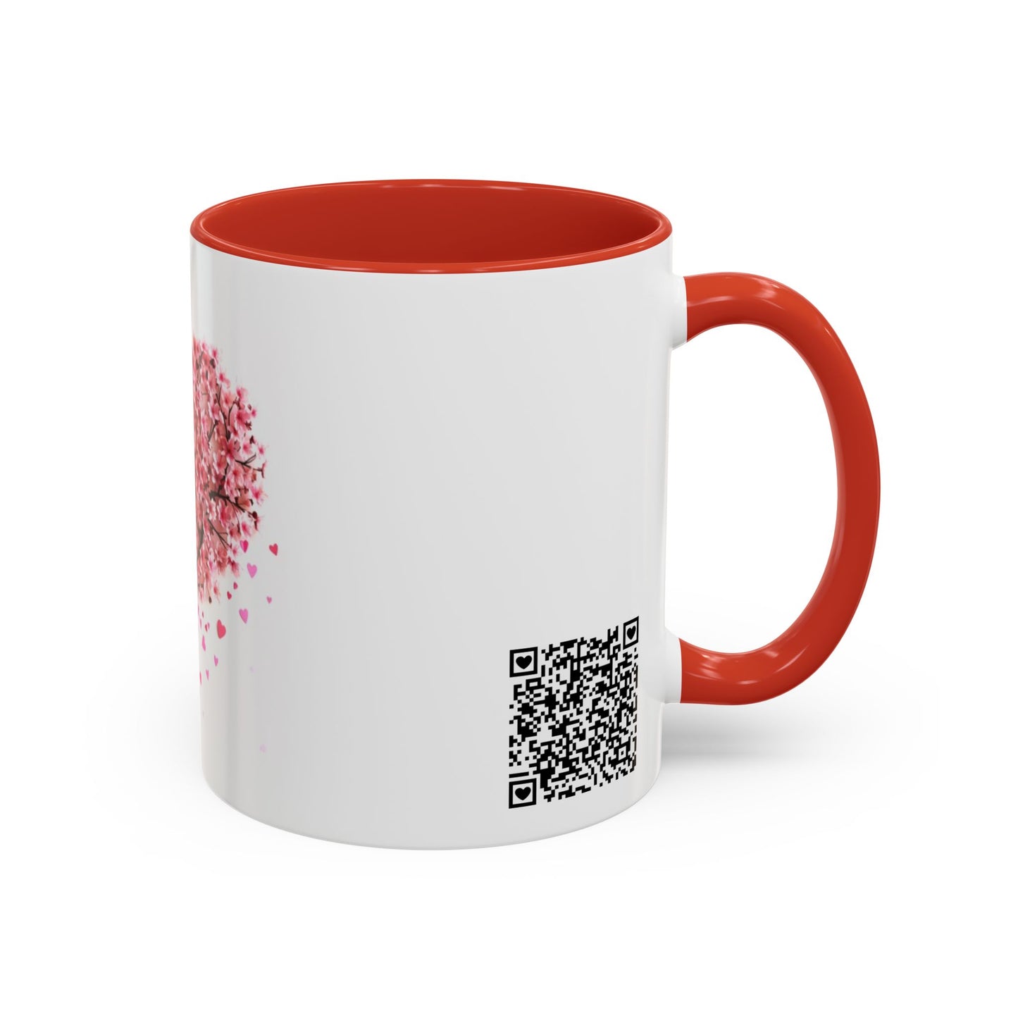 Love Blossoms Here (Cherry blossom tree) - Accent Coffee Mug (11, 15oz)