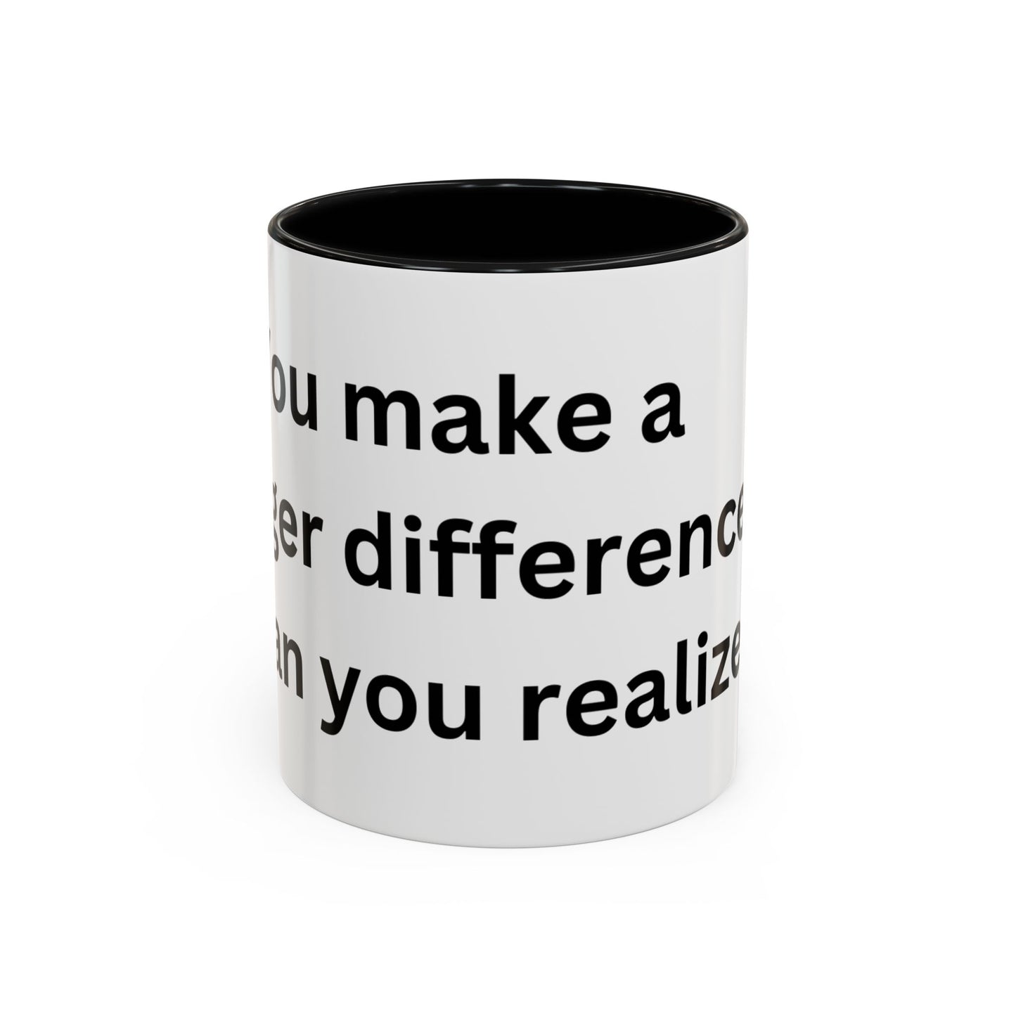 Bee Kind - You make a bigger difference than you realize - Accent Coffee Mug (11, 15oz)