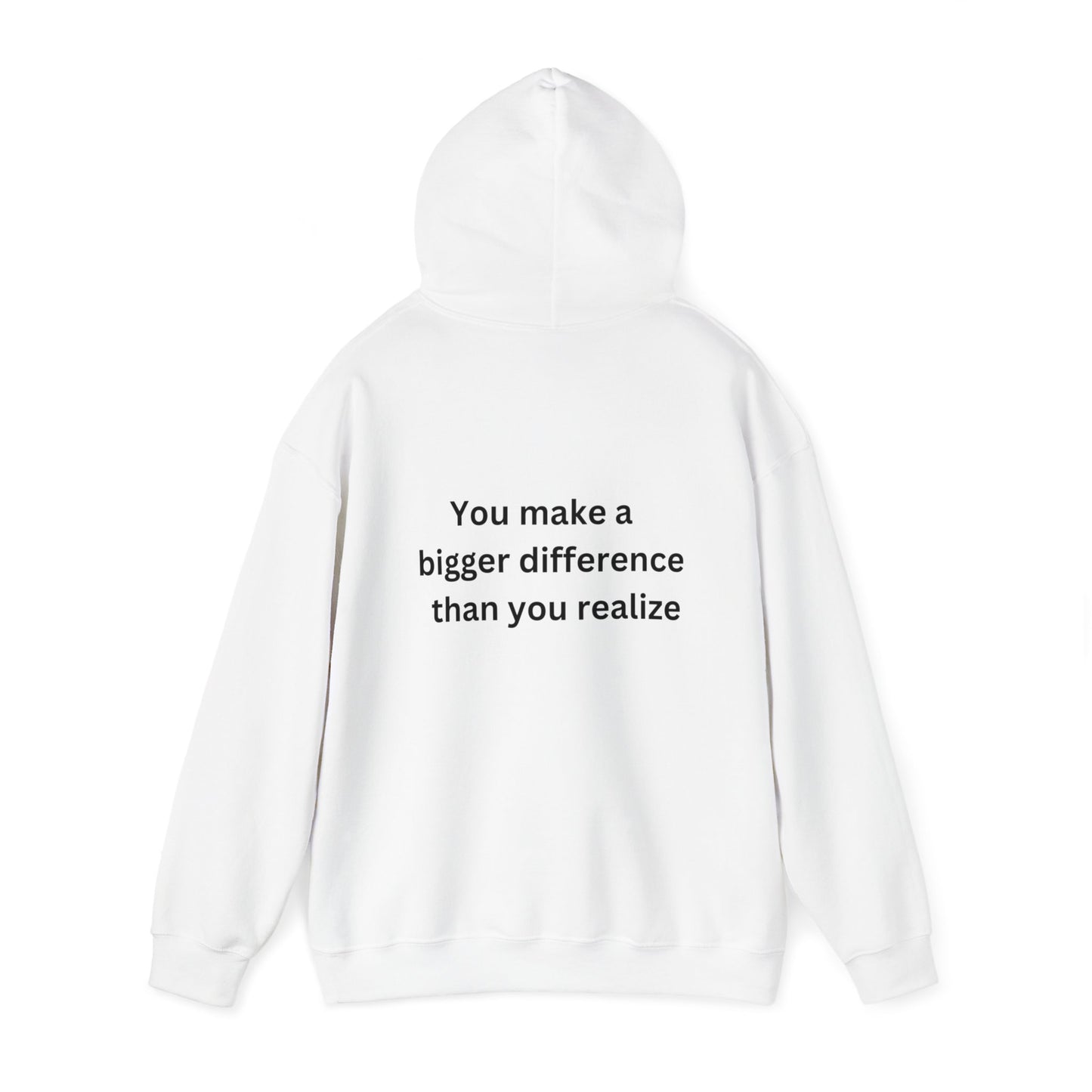 Bee Kind- (Back) You make a bigger difference than you realize-Unisex Heavy Blend™ Hooded Sweatshirt