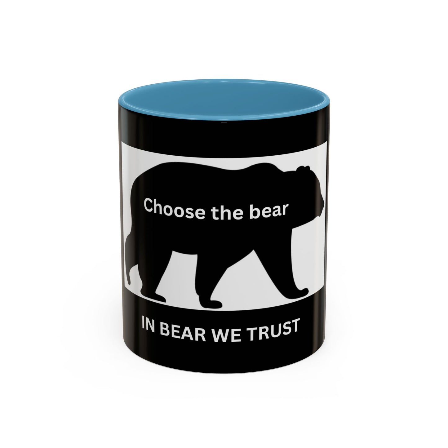 Bear- In Bear We Trust (Black) - Accent Coffee Mug (11, 15oz)