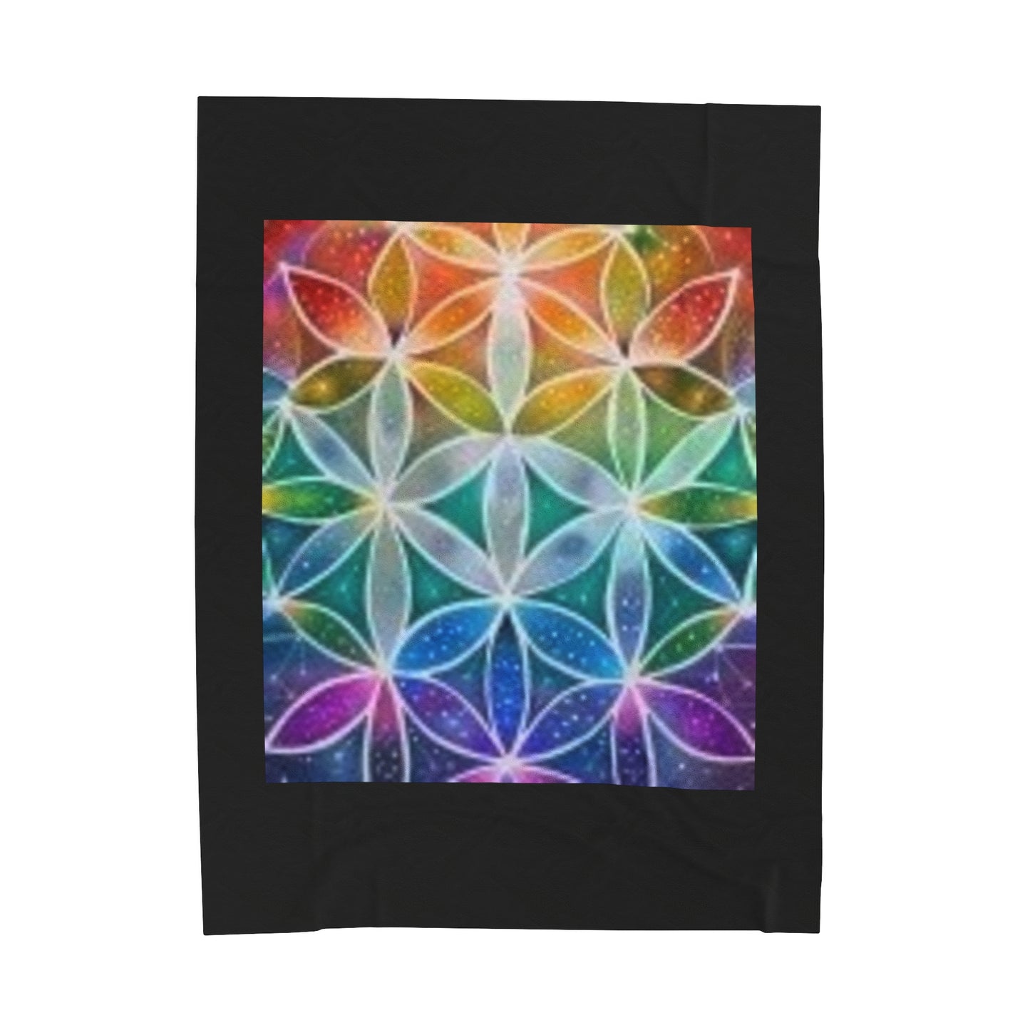 Flower of life - Velveteen Plush Blanket