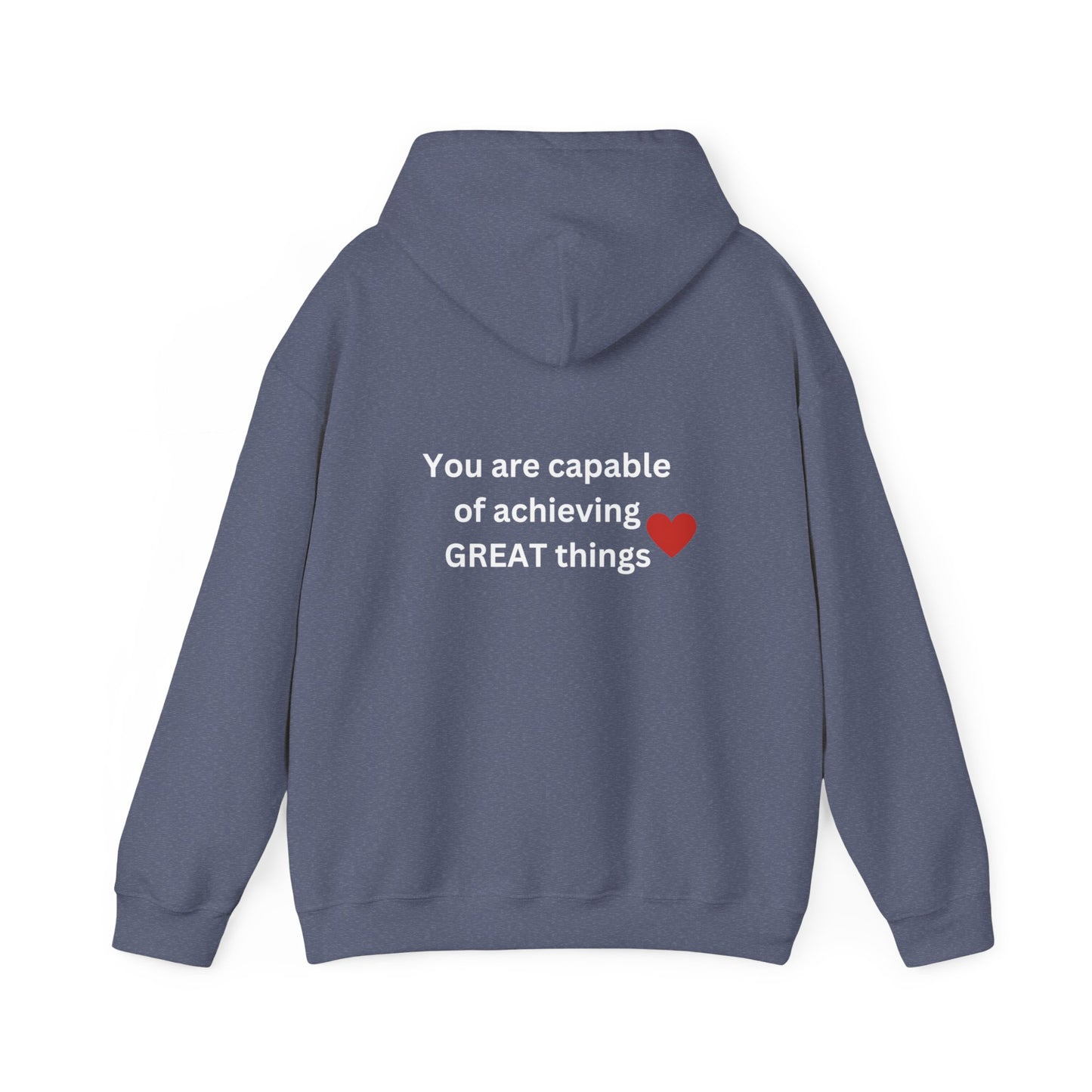 Bee Kind - (Back) You are capable of achieving great things - Unisex Heavy Blend™ Hooded Sweatshirt