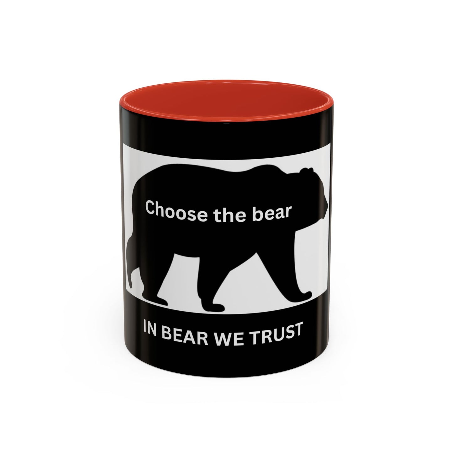 Bear- In Bear We Trust (Black) - Accent Coffee Mug (11, 15oz)