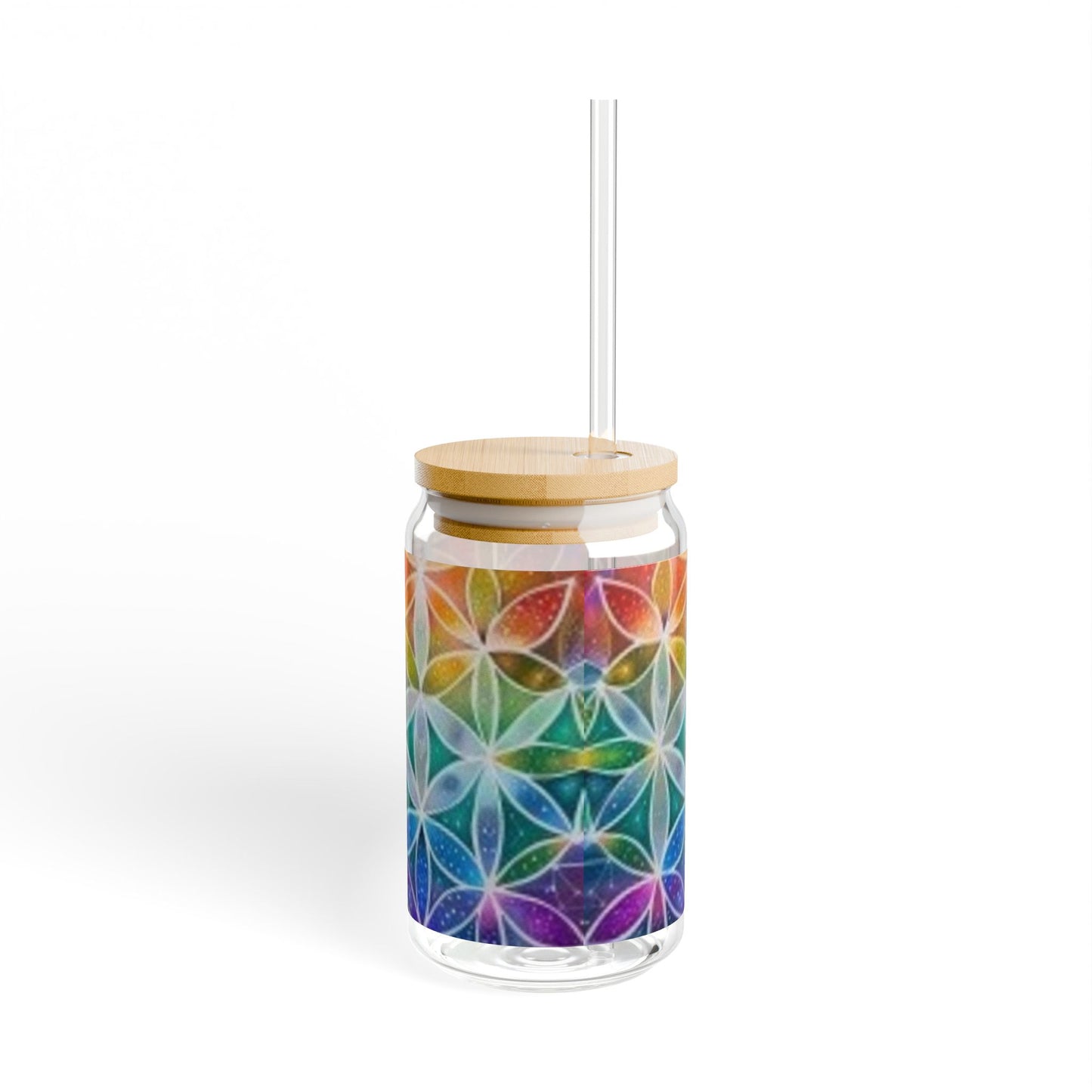 Flower of Life - Sipper Glass, 16oz