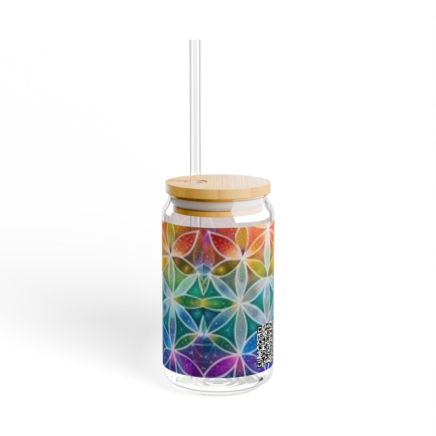 Flower of Life - Sipper Glass, 16oz