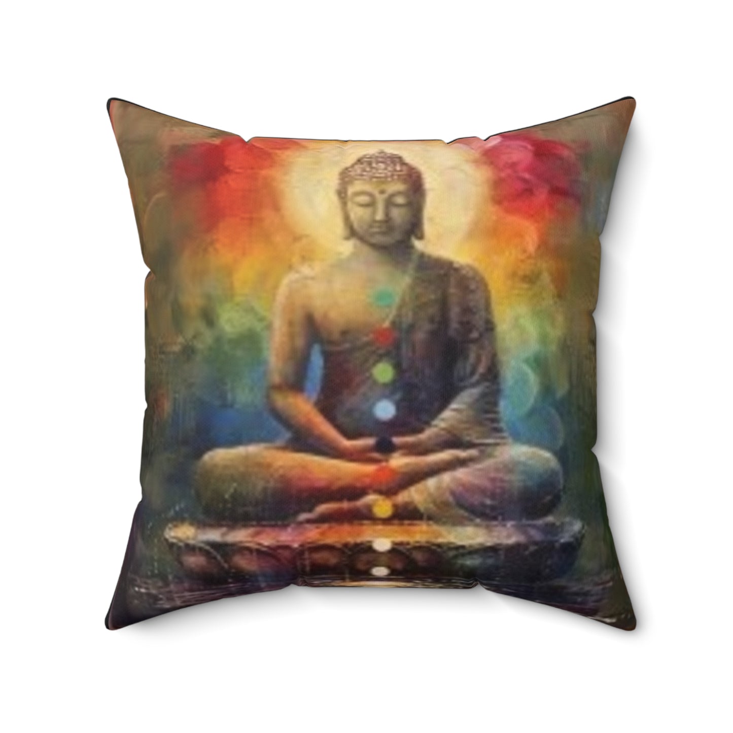 Zen Buddha - Faux Suede Square Pillow