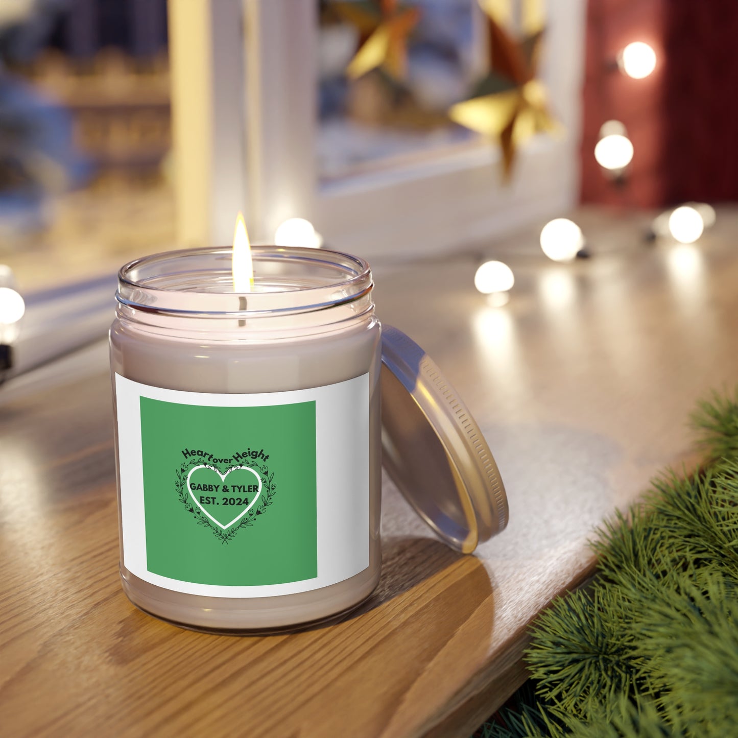 Gabby & Tyler - Green -Scented Candles, 9oz - *wedding gift proceeds