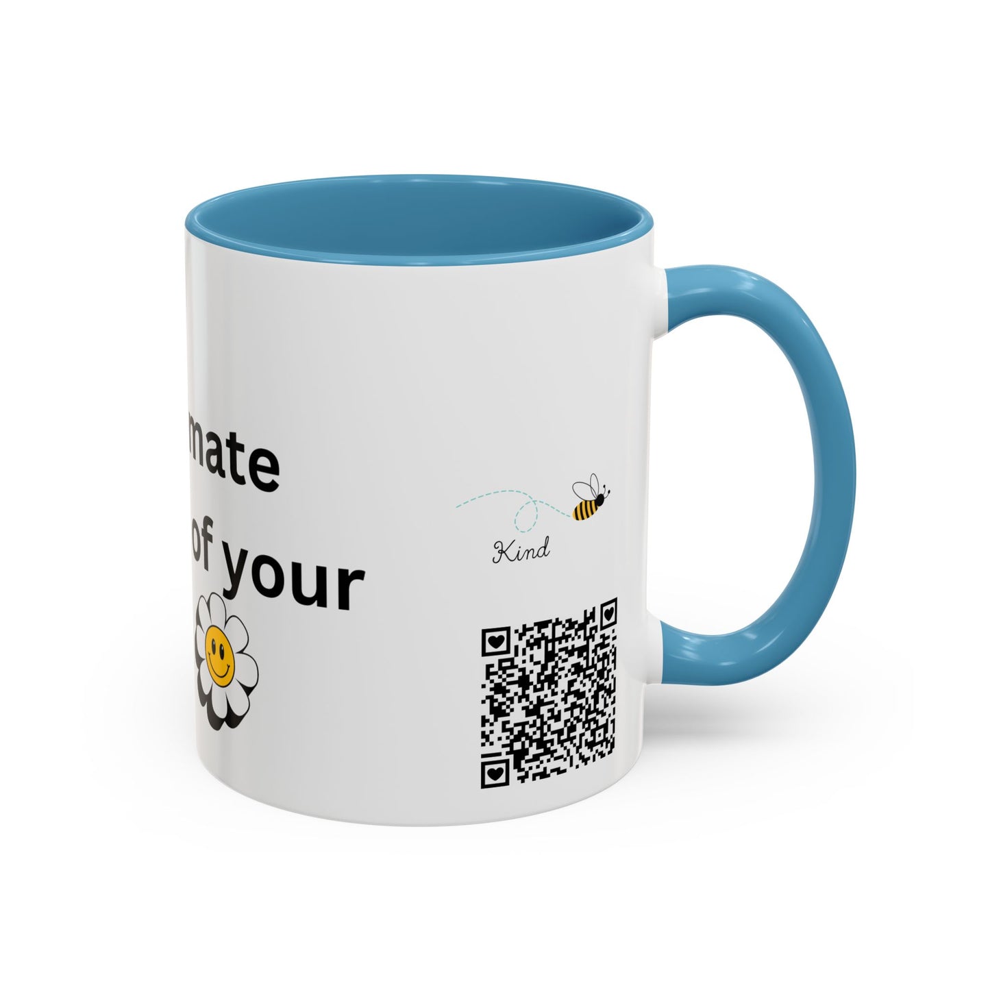 Bee Kind - Never underestimate the impact of your smile  - Accent Coffee Mug (11, 15oz)