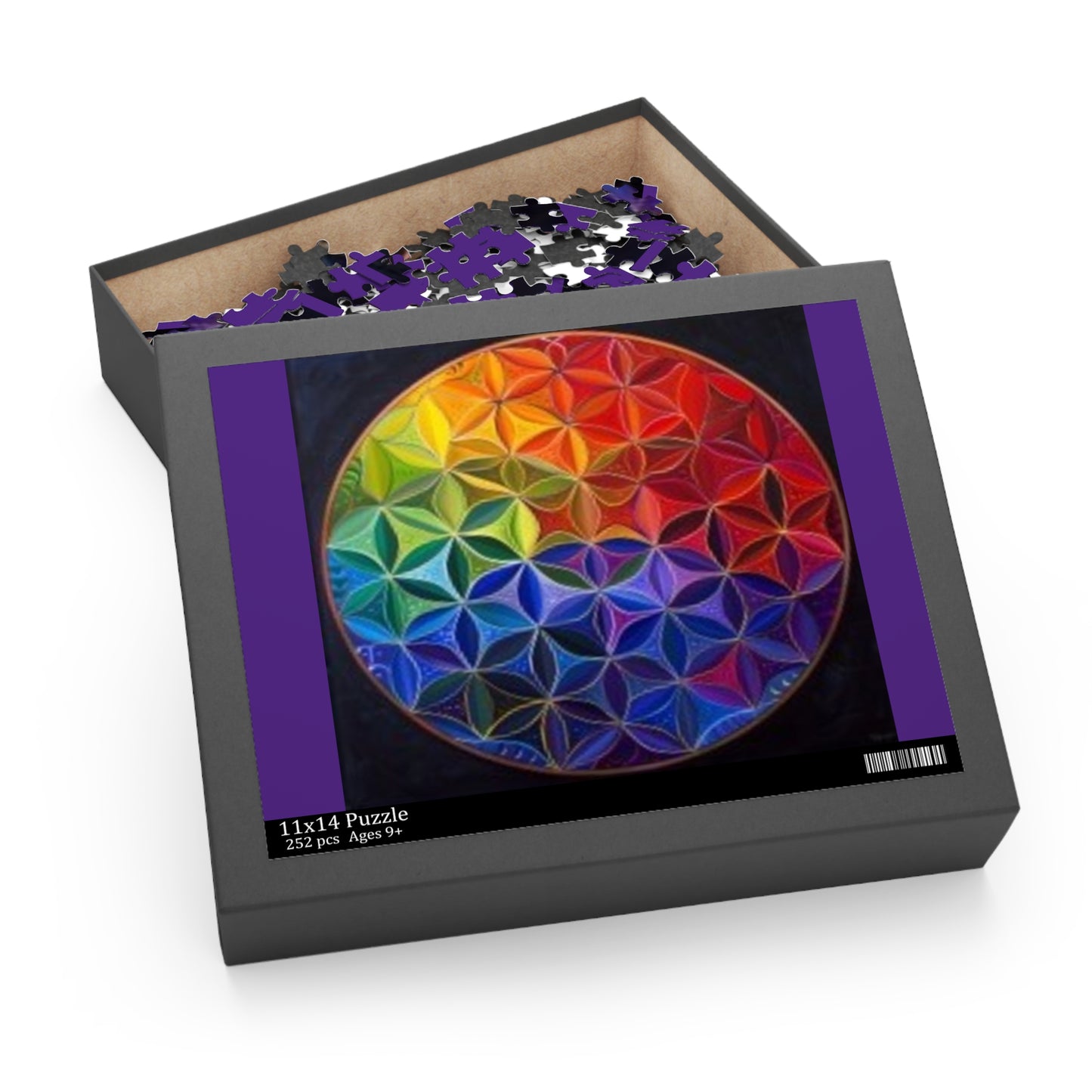 Flower of Life - Purple - Puzzle (120, 252, 500-Piece)