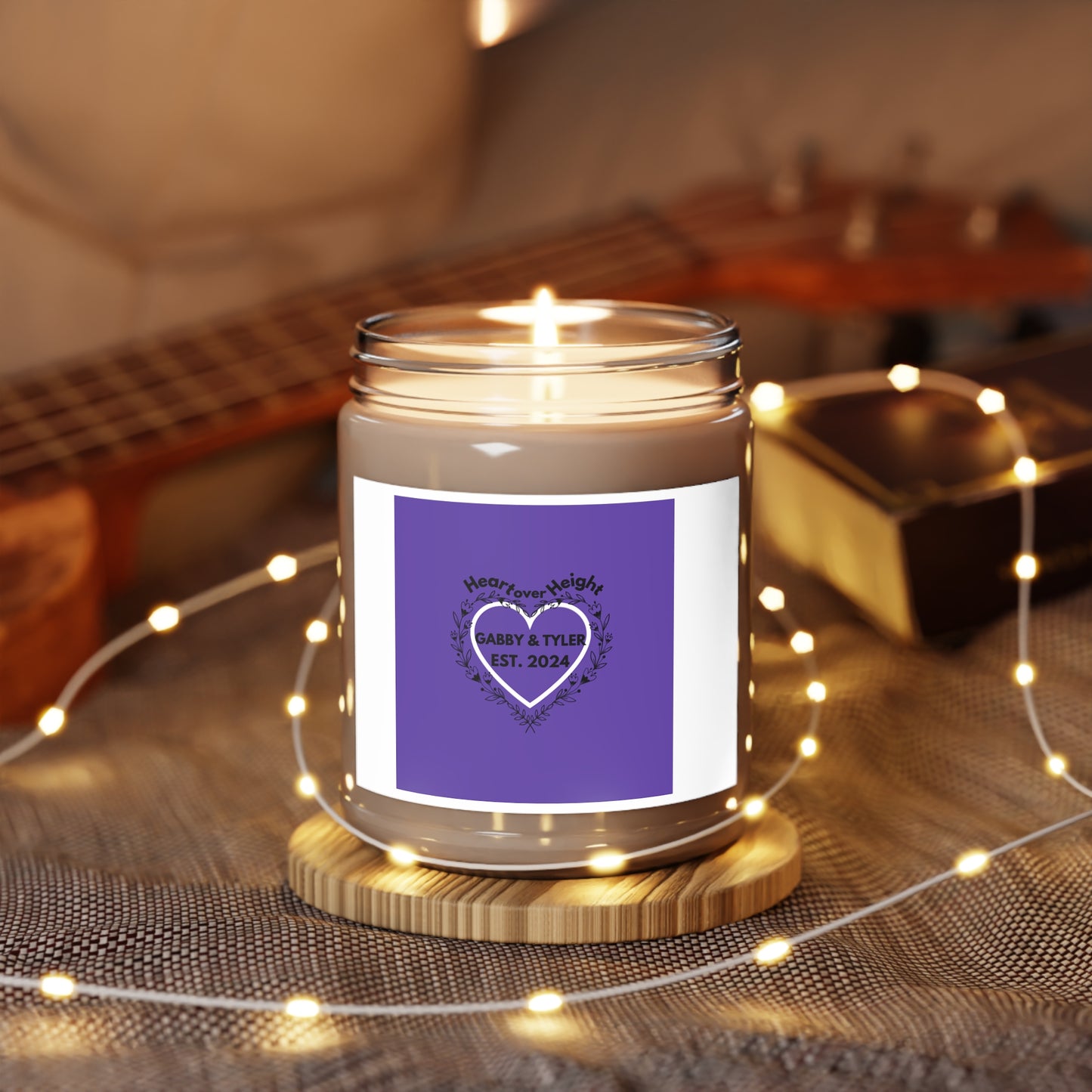 Gabby & Tyler - Purple -Scented Candles, 9oz - *wedding gift proceeds