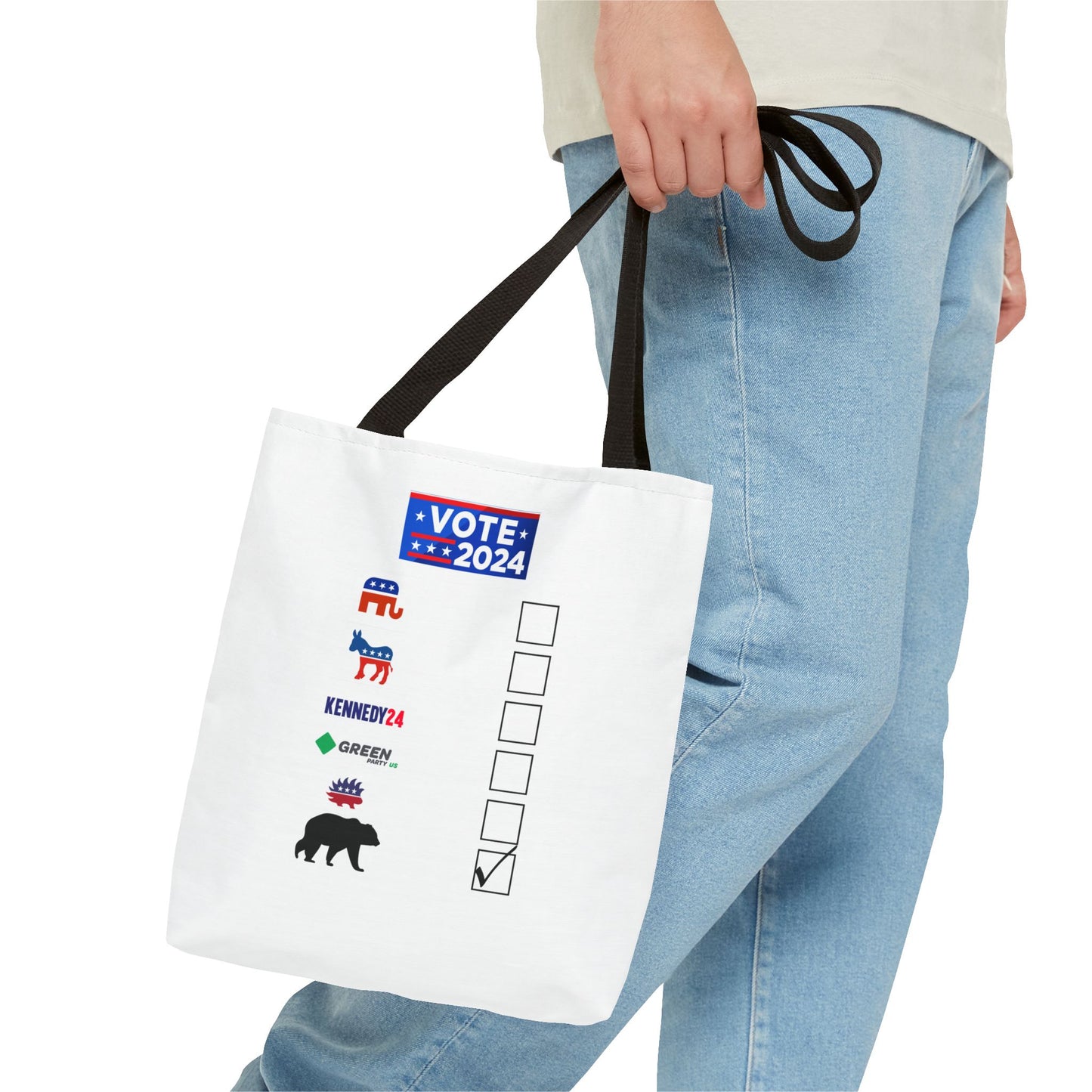 Bear- Vote for the Bear - Tote Bag (AOP)