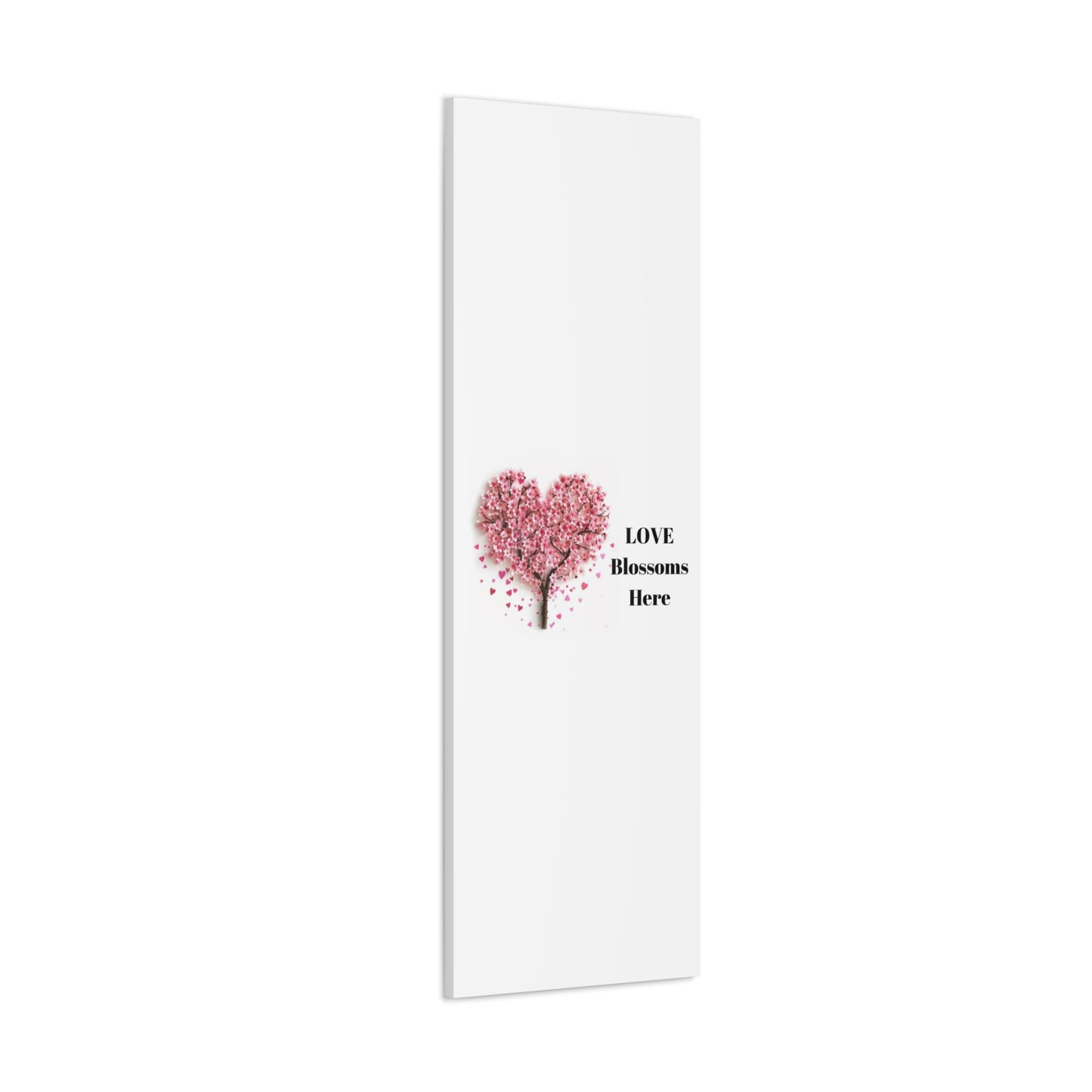 Cherry Blossom Heart Tree- Love Blossoms Here -Canvas Gallery Wraps