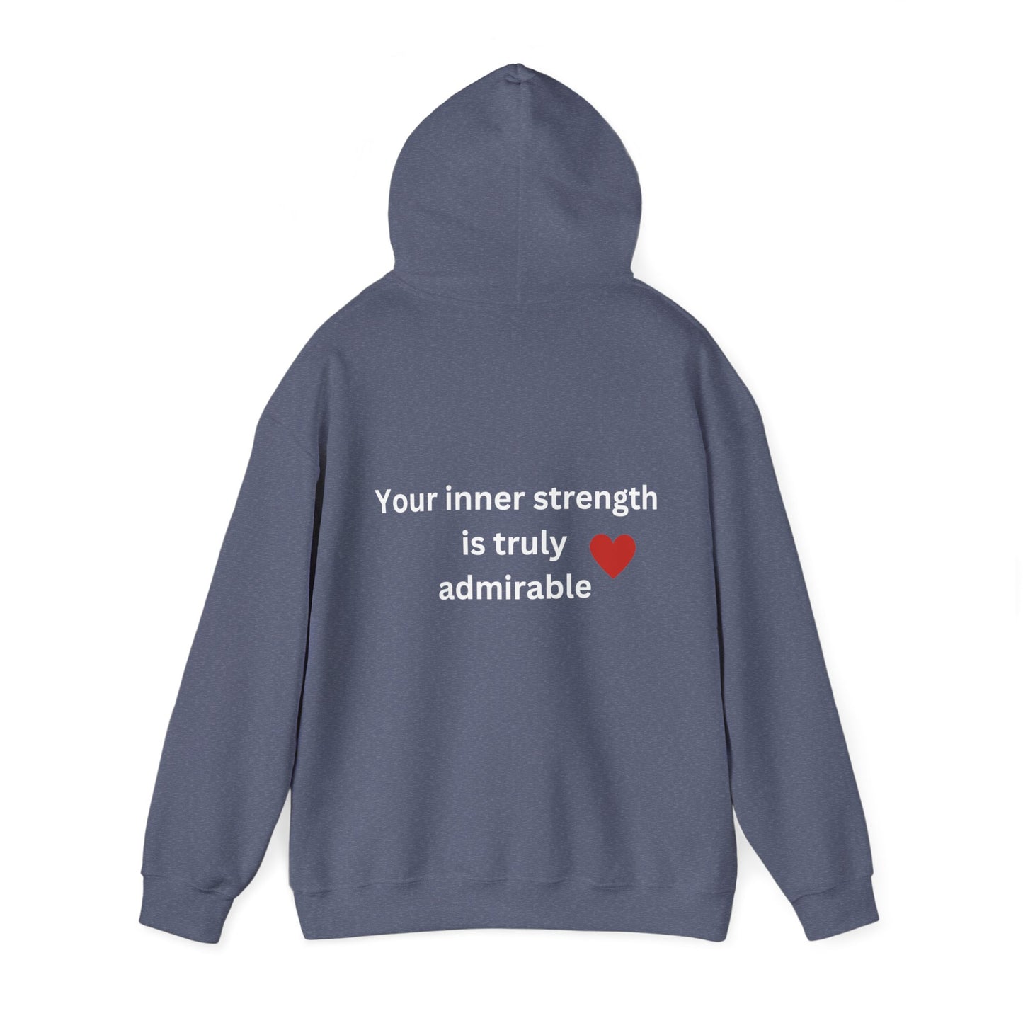 Bee Kind (Back) Your inner strength is truly admirable - Unisex Heavy Blend™ Hooded Sweatshirt