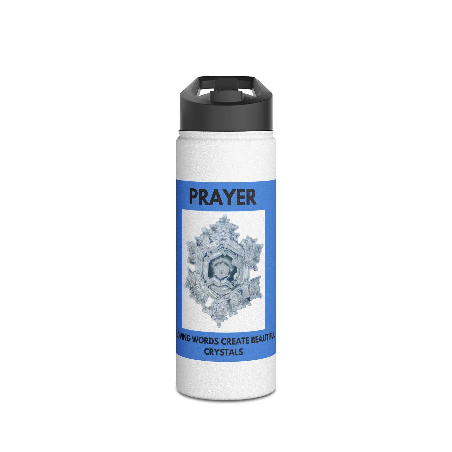 Prayer - water crystal - Stainless Steel Water Bottle, Standard Lid