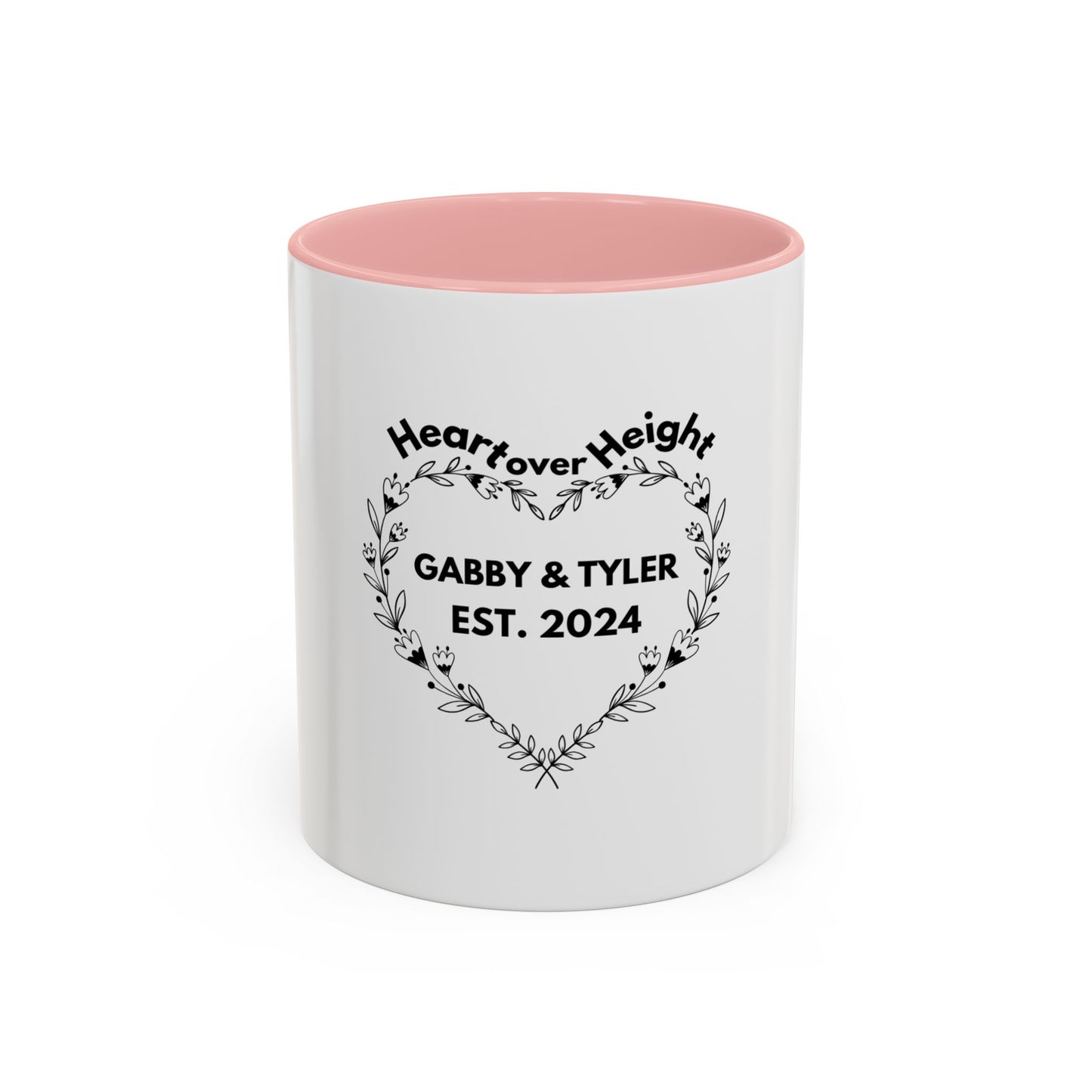 Heart over Height - Gabby & Tyler - Mug - *wedding gift proceeds