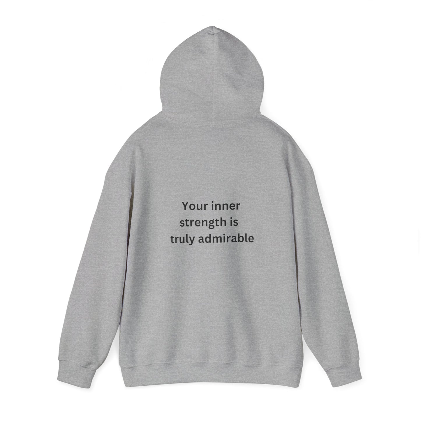 Bee Kind (Back) Your inner strength is truly admirable - Unisex Heavy Blend™ Hooded Sweatshirt